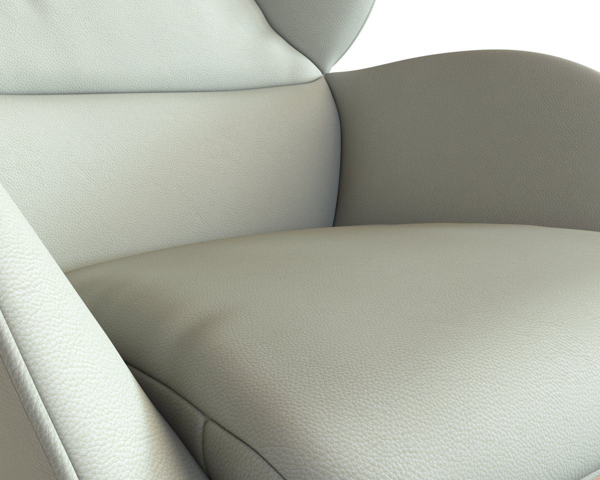 FLEXLUX Oorfauteuil Adria Stijl & comfort, organische vorm, eikenhouten voet