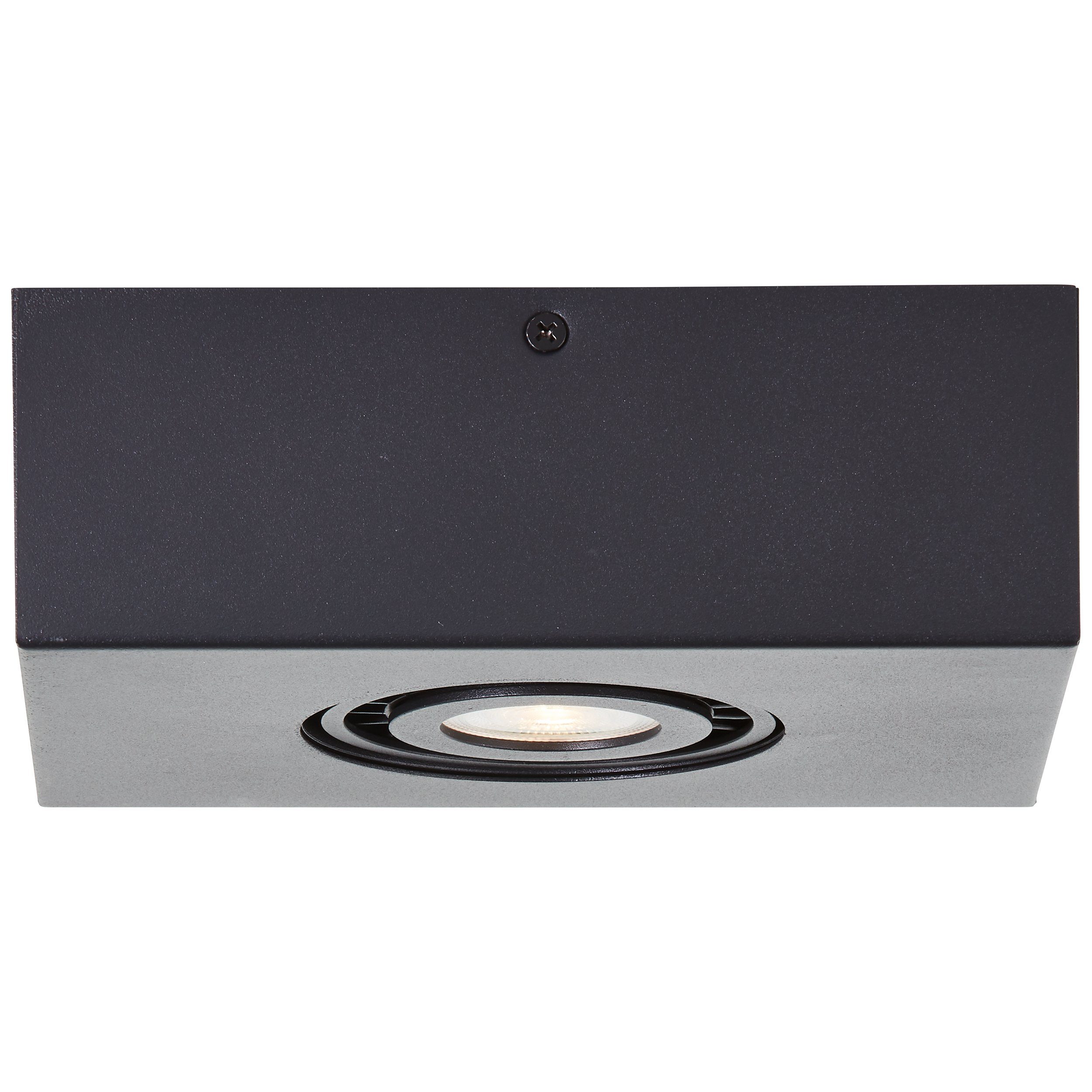 Brilliant Leuchten Plafondlamp DORO kantelbaar 20 cm breed 345 lumen, 3000 kelvin, warmwit - gu10 fitting...