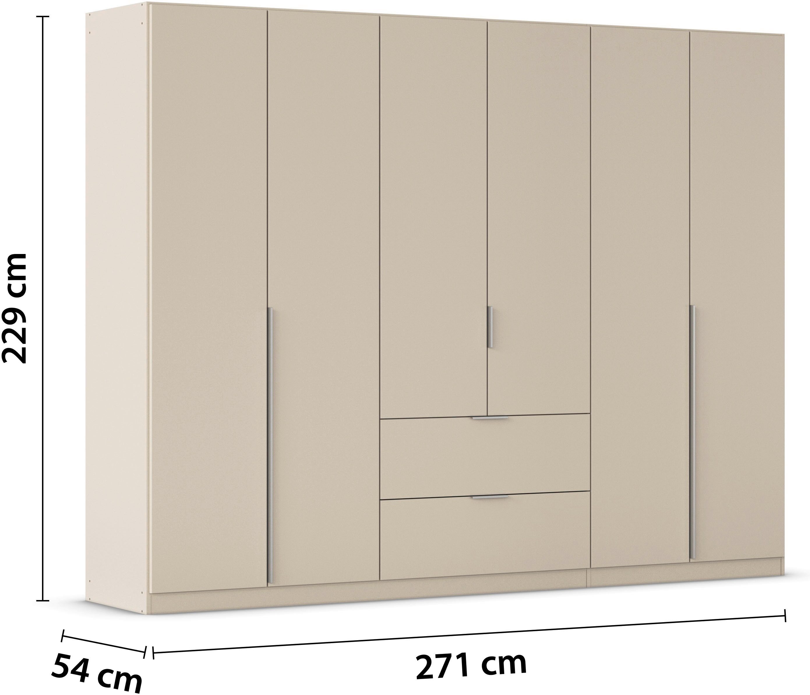 rauch Draaideurkast Kledingkast kast garderobe AGORDO met decor- of hoogglansfront