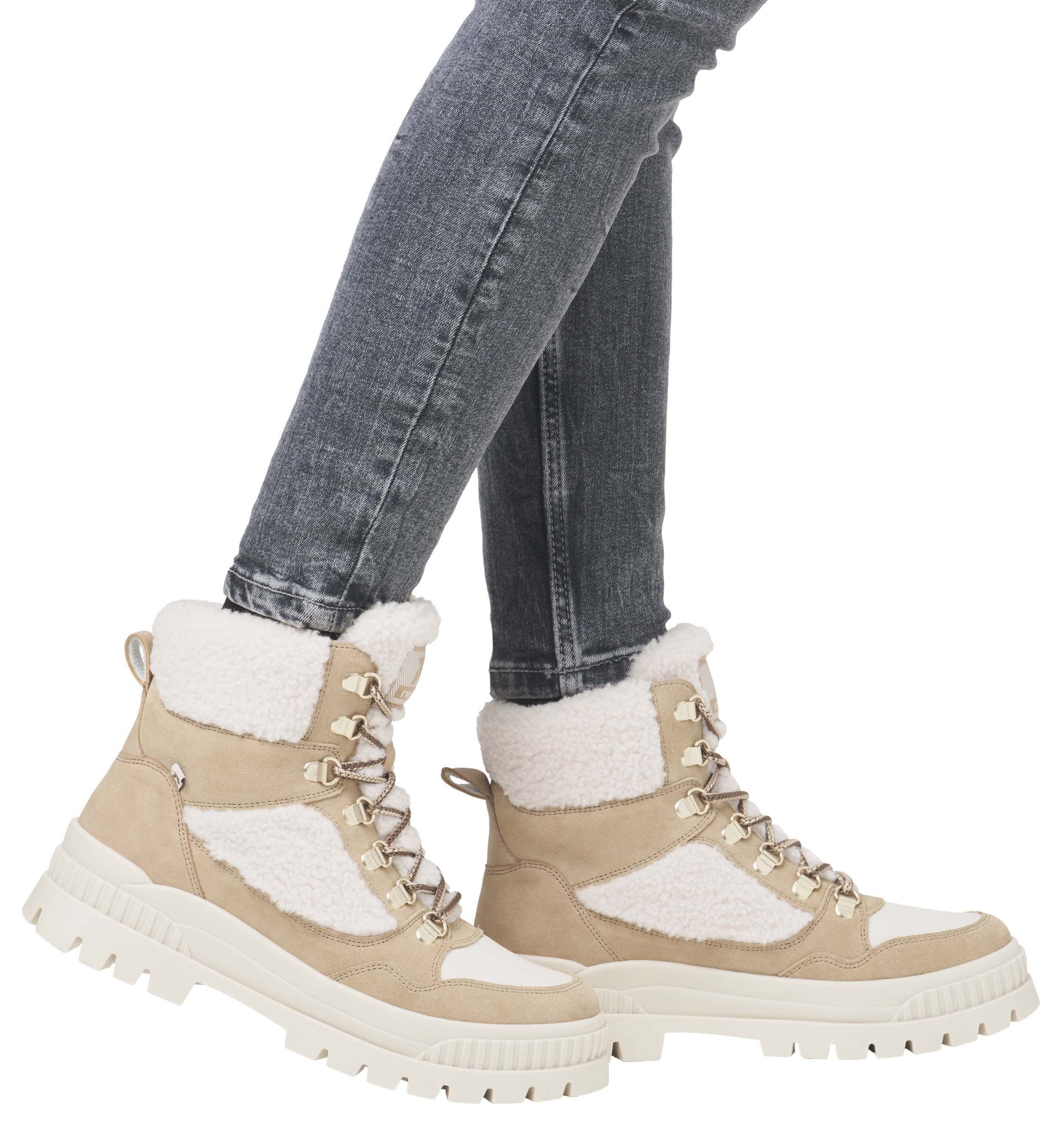 Rieker EVOLUTION Winterlaarzen , outdoorlaarzen, winterenkellaars met fiber grip-loopzool