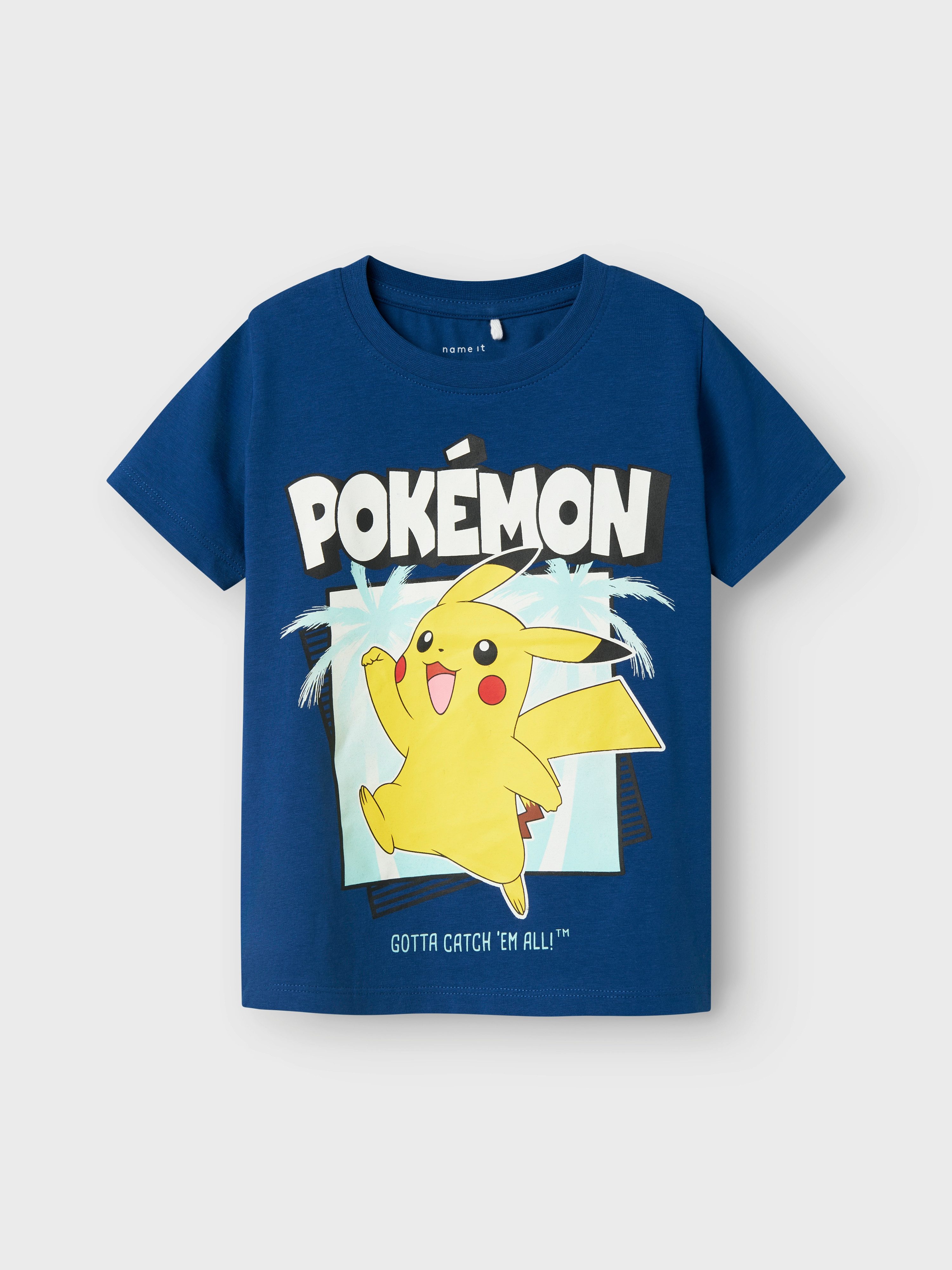 Name It Shirt met korte mouwen NMMMAHE POKEMON NREG SS TOP BOX SKY