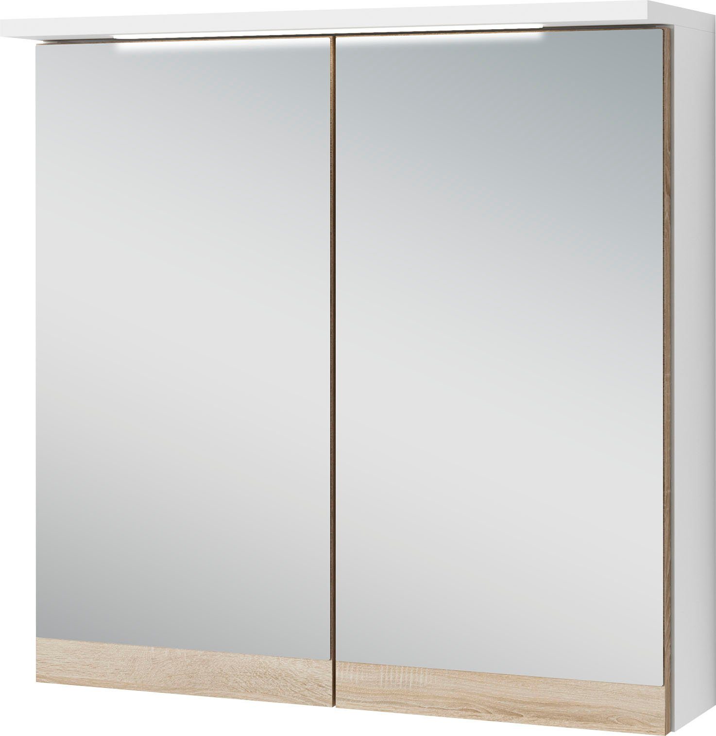 byLIVING Spiegelkast Marino Breedte 60 cm, met soft-closefunctie deuren, inclusief ledverlichting spiegels & verlichting wit
