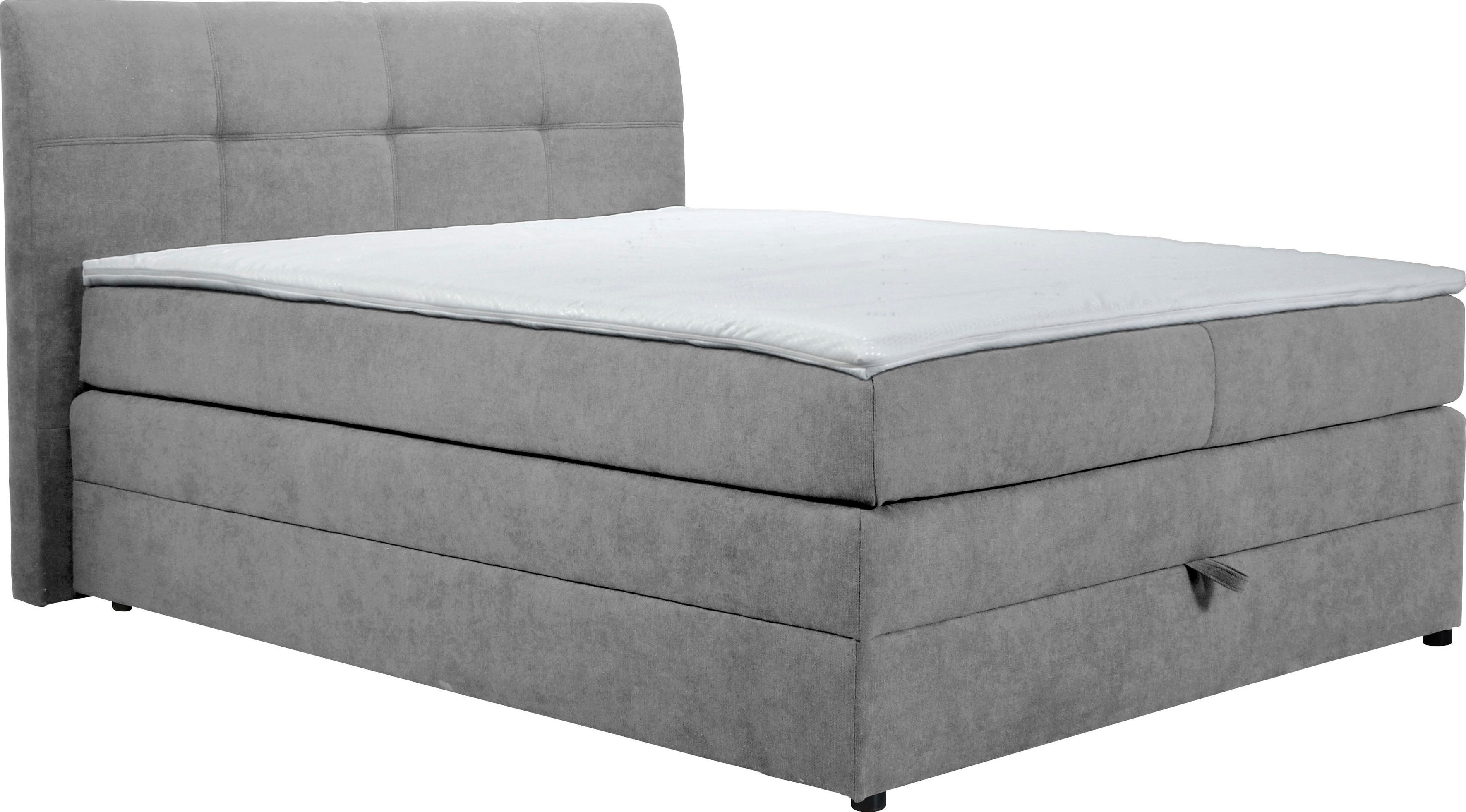 Home affaire Boxspring Finja bijzonder comfortabele lighoogte, met praktische bedkist (4-delig)