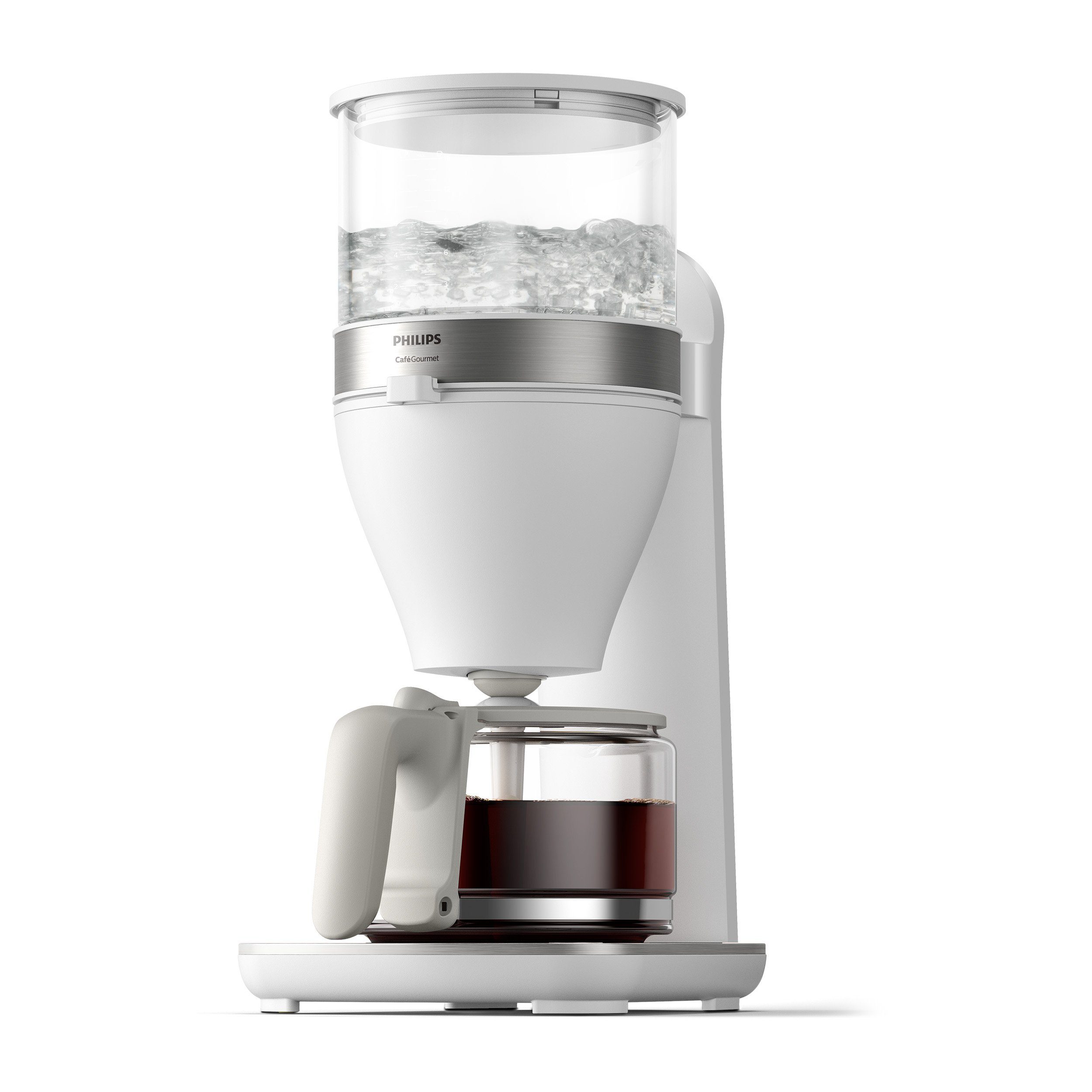 Philips Filterkoffieapparaat HD5416/00 Café Gourmet wit met boil & brew-systeem, aroma-twister...