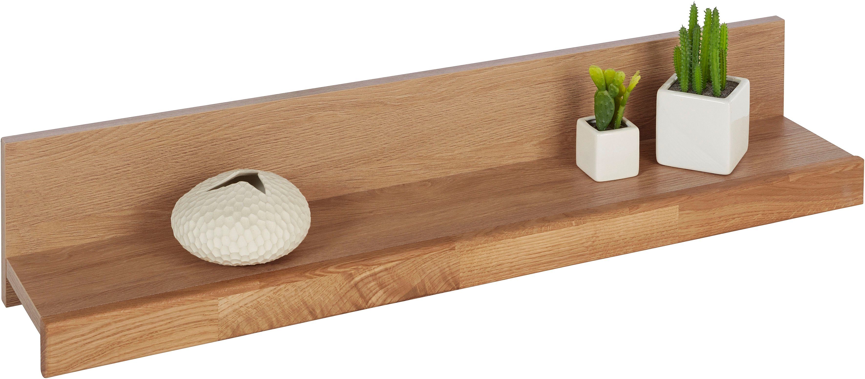 Home affaire Wandplank Silkeborg (set, 2 stuks) wandplanken & -rekken maat 90x17x16 cm bruin
