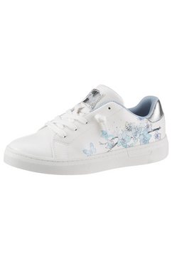 s.oliver sneakers met leuke bloemenprint wit