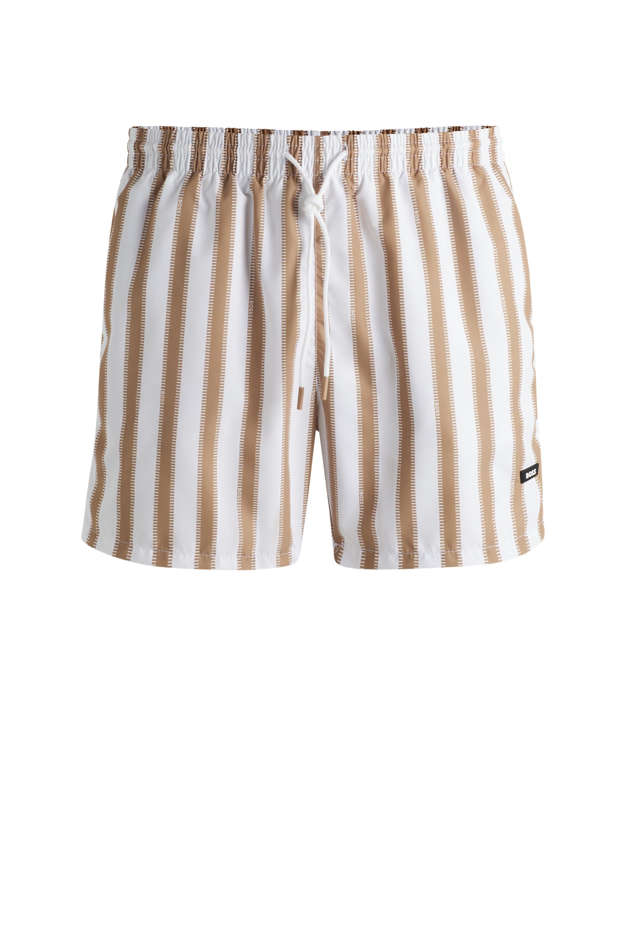 BOSS Zwemshort Piranha met kleurrijke all-over print