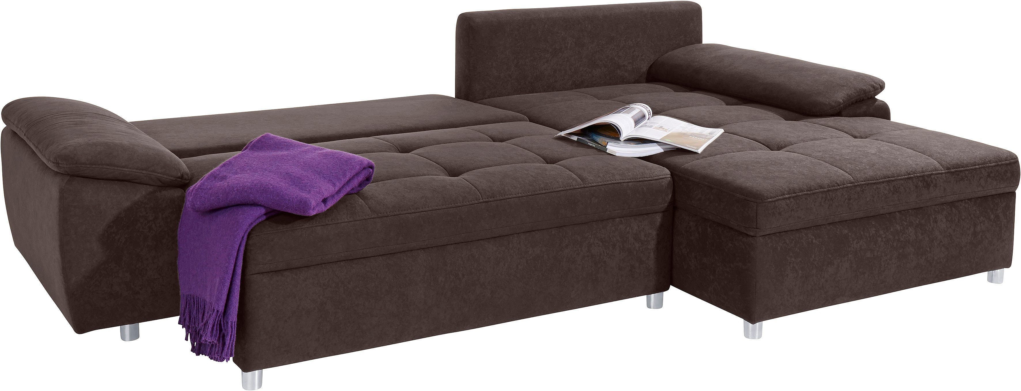 sit&more Hoekbank Labene L-vorm naar keuze met slaapfunctie en bedkist, ook als xxl-variant