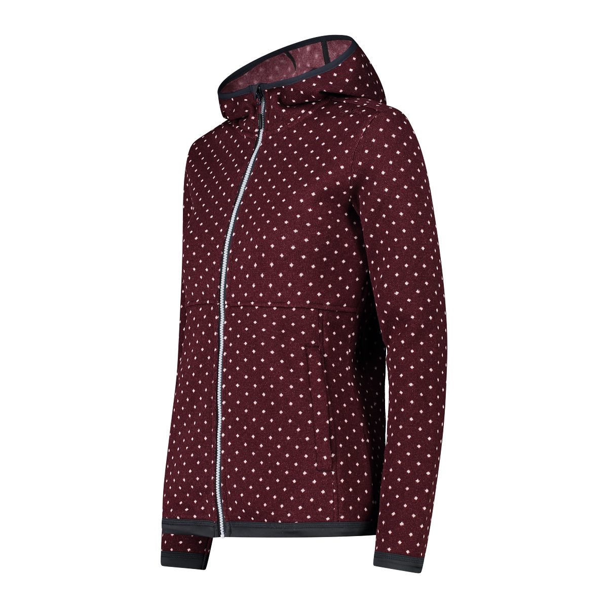 CMP Gebreid fleecejack WOMAN JACKET FIX HOOD