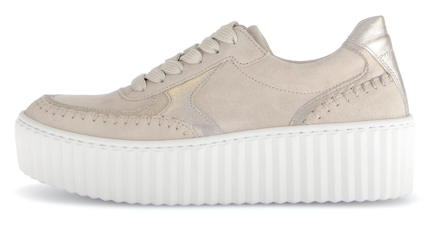 Gabor Plateausneakers , vrijetijdsschoen, lage schoen, veterschoen met best fitting-uitrusting