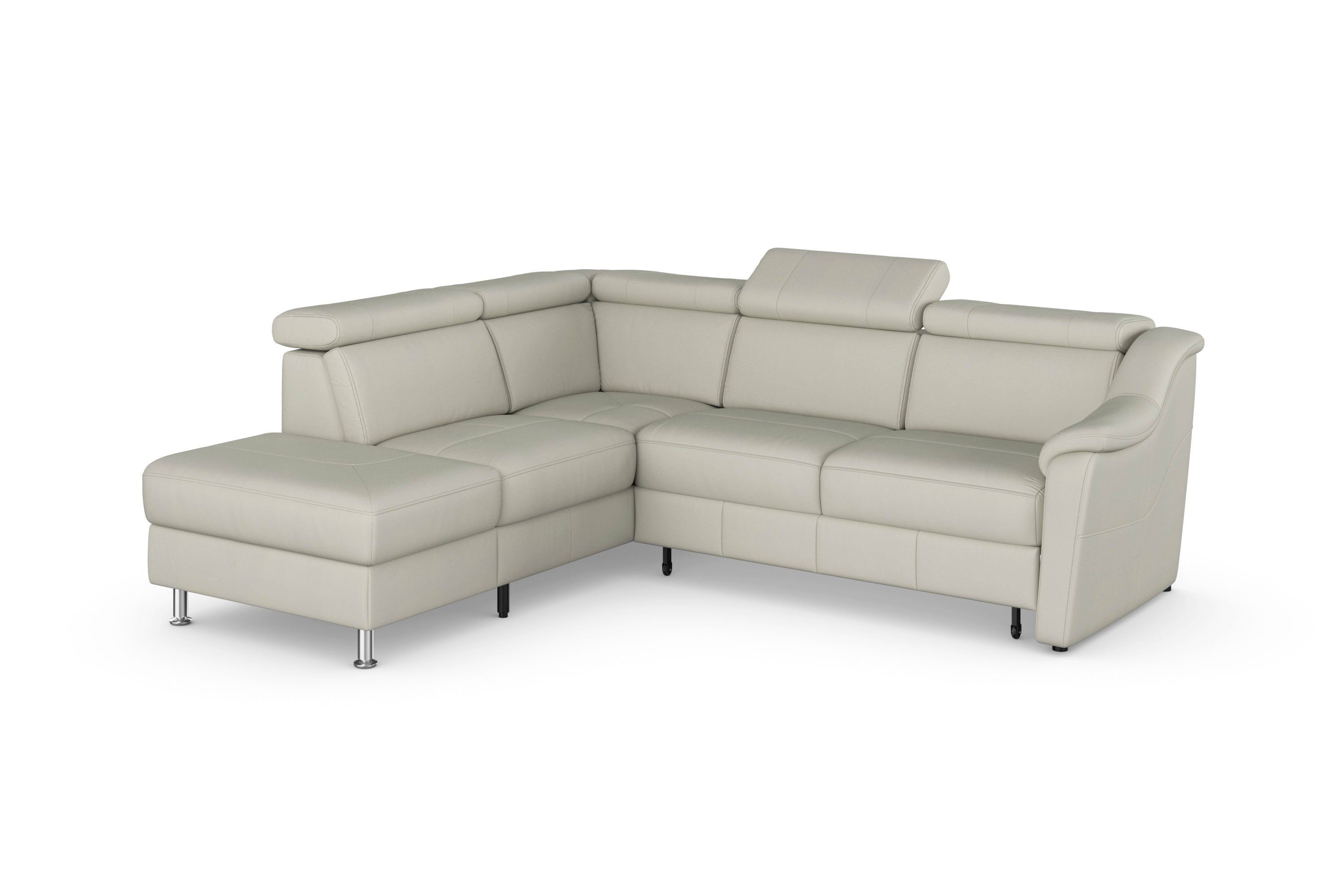 sit&more Hoekbank Freetown L-vorm met verstelbare hoofdsteun en comfortabele binnenvering