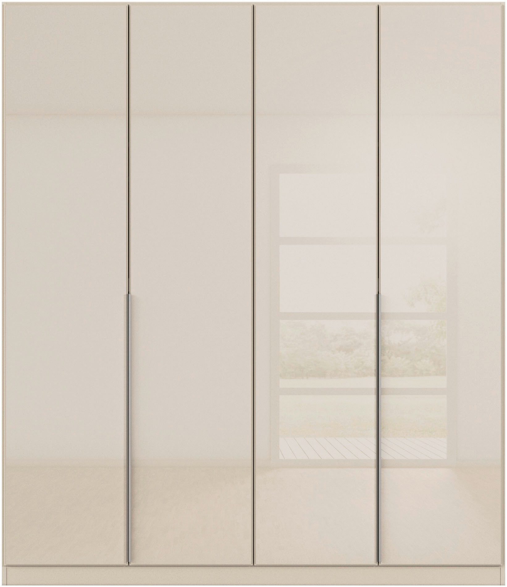 rauch Draaideurkast Kledingkasten kast garderobe AGORDO met glazen front doordachte binnenuitrusting, in 6 breedtes en 2 hoogtes made in germany