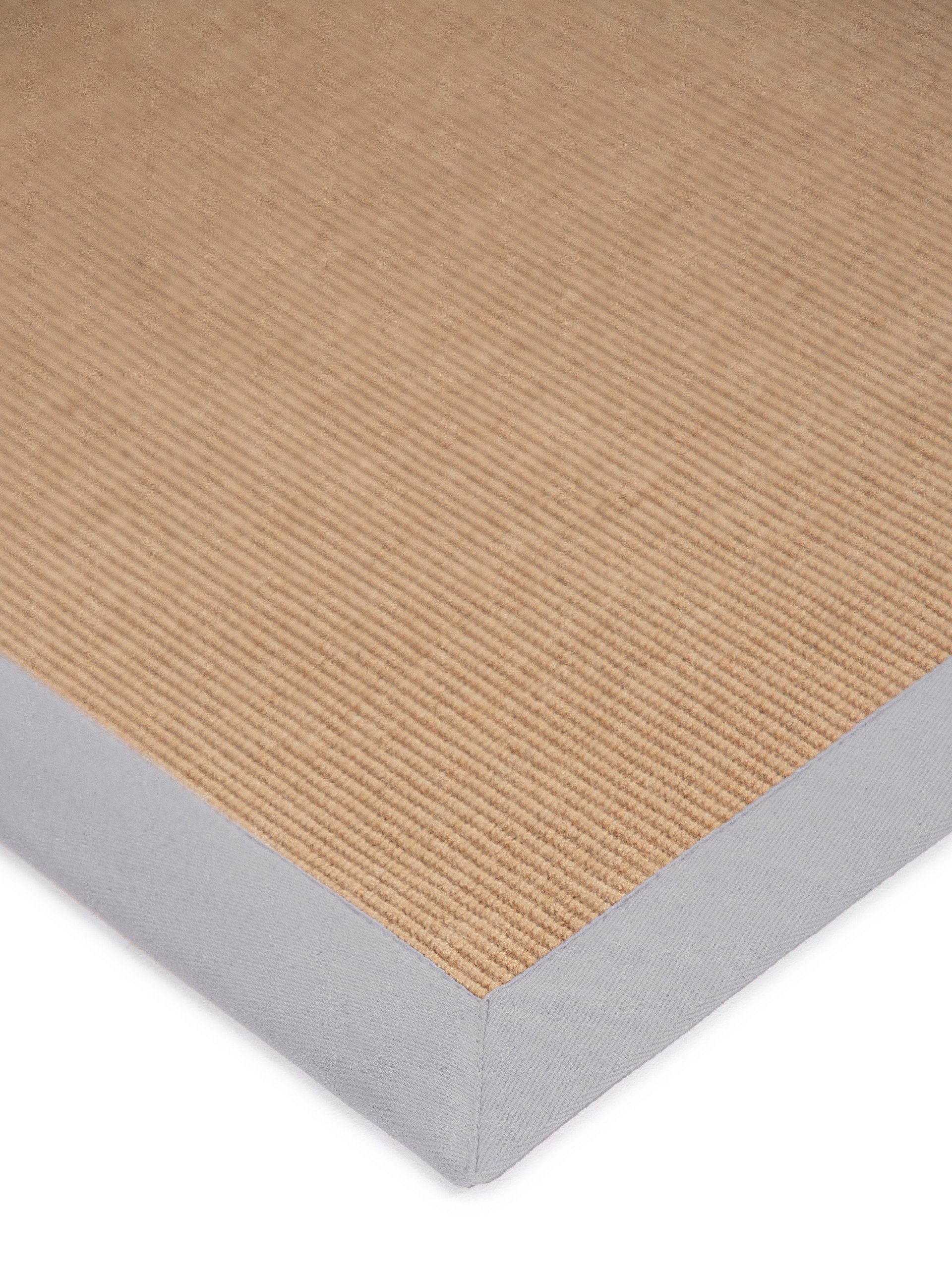 carpetfine Loper Sisal met gekleurd randdessin, antislip achterzijde