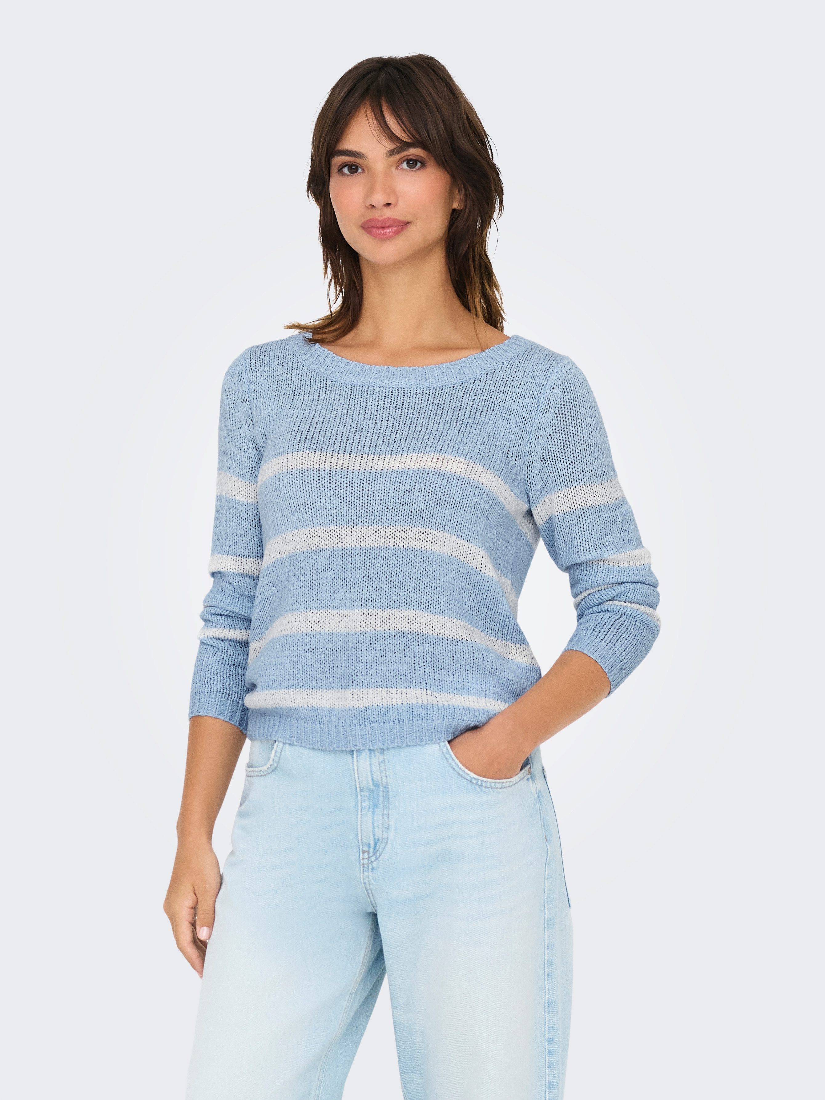 Only Gebreide trui ONLGEENA XO L S PULLOVER KNT NOOS