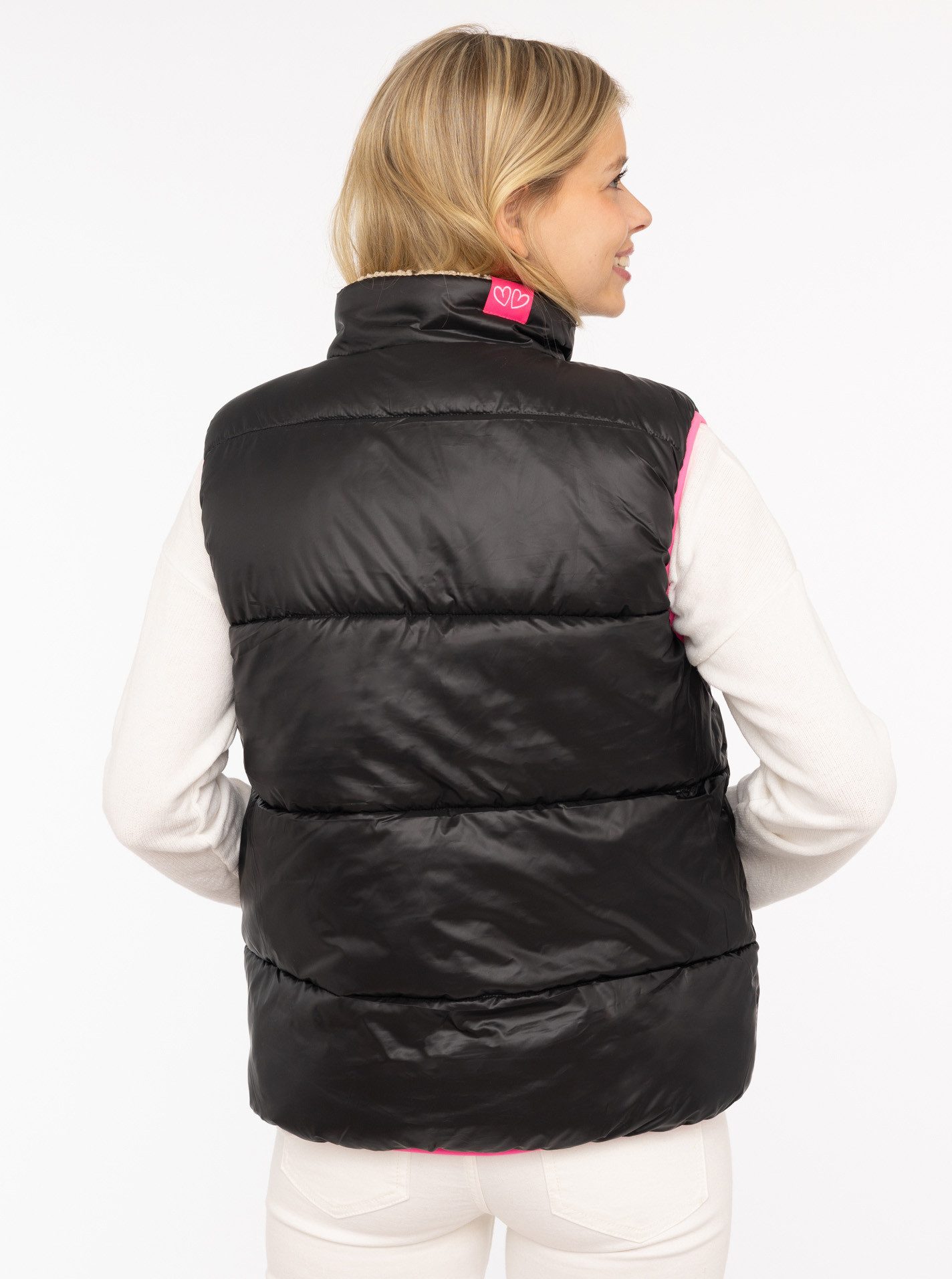 Zwillingsherz Reversible-gilet "Teddy Wendbar"