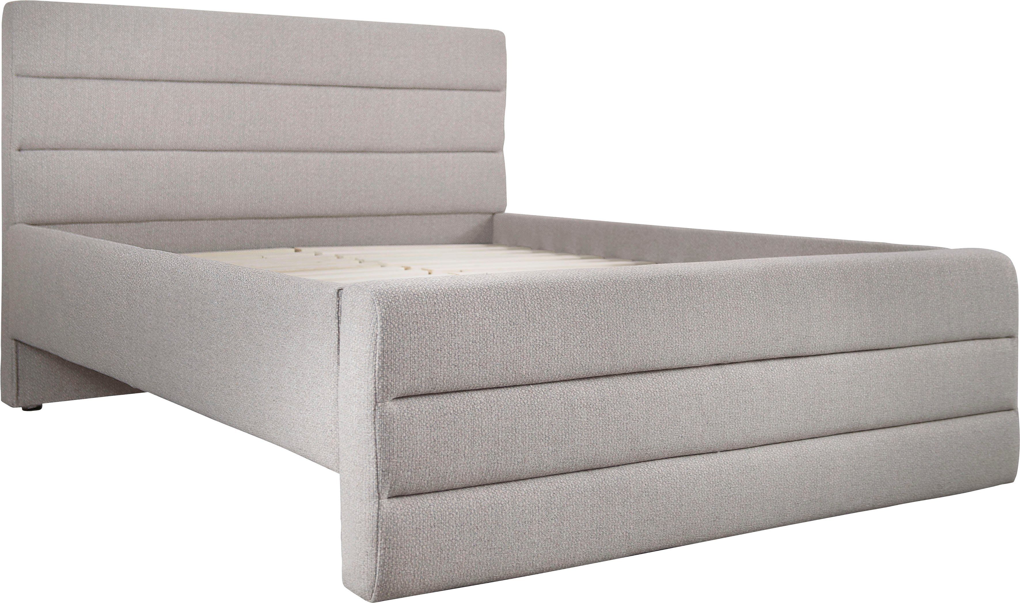 OTTO products Gestoffeerd bed Merrit Dwarsnaad in het hoofd- en voetbord, in 5 breedten, ook in 220 cm lang