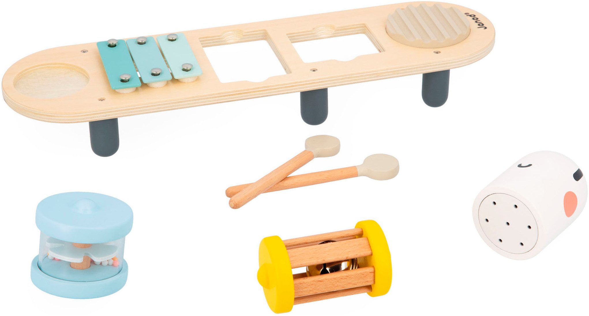 Janod Speelgoed-muziekinstrument Activiteiten-rups FSC®- beschermt bos - wereldwijd