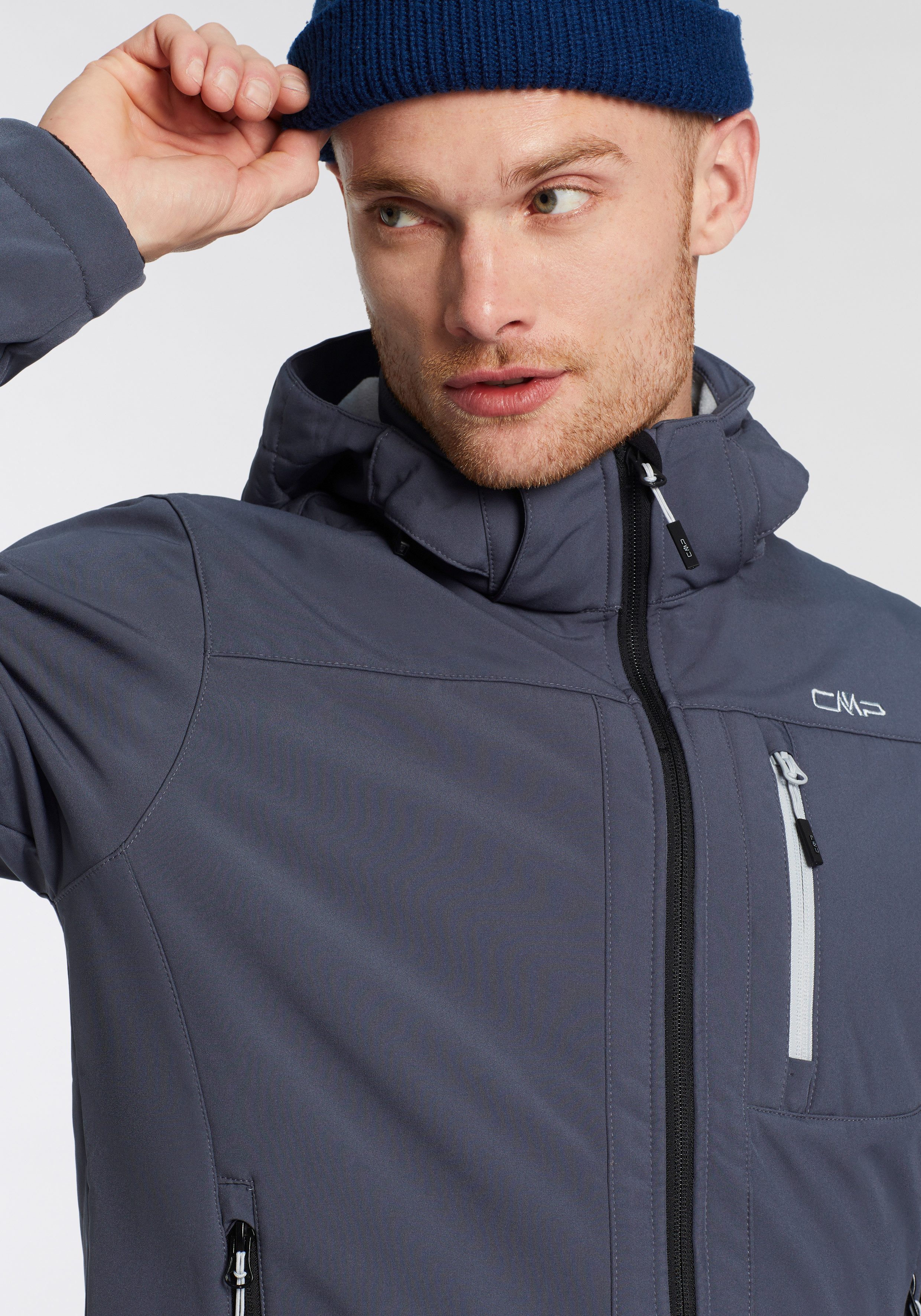 CMP Softshell-jack MAN JACKET ZIP HOOD