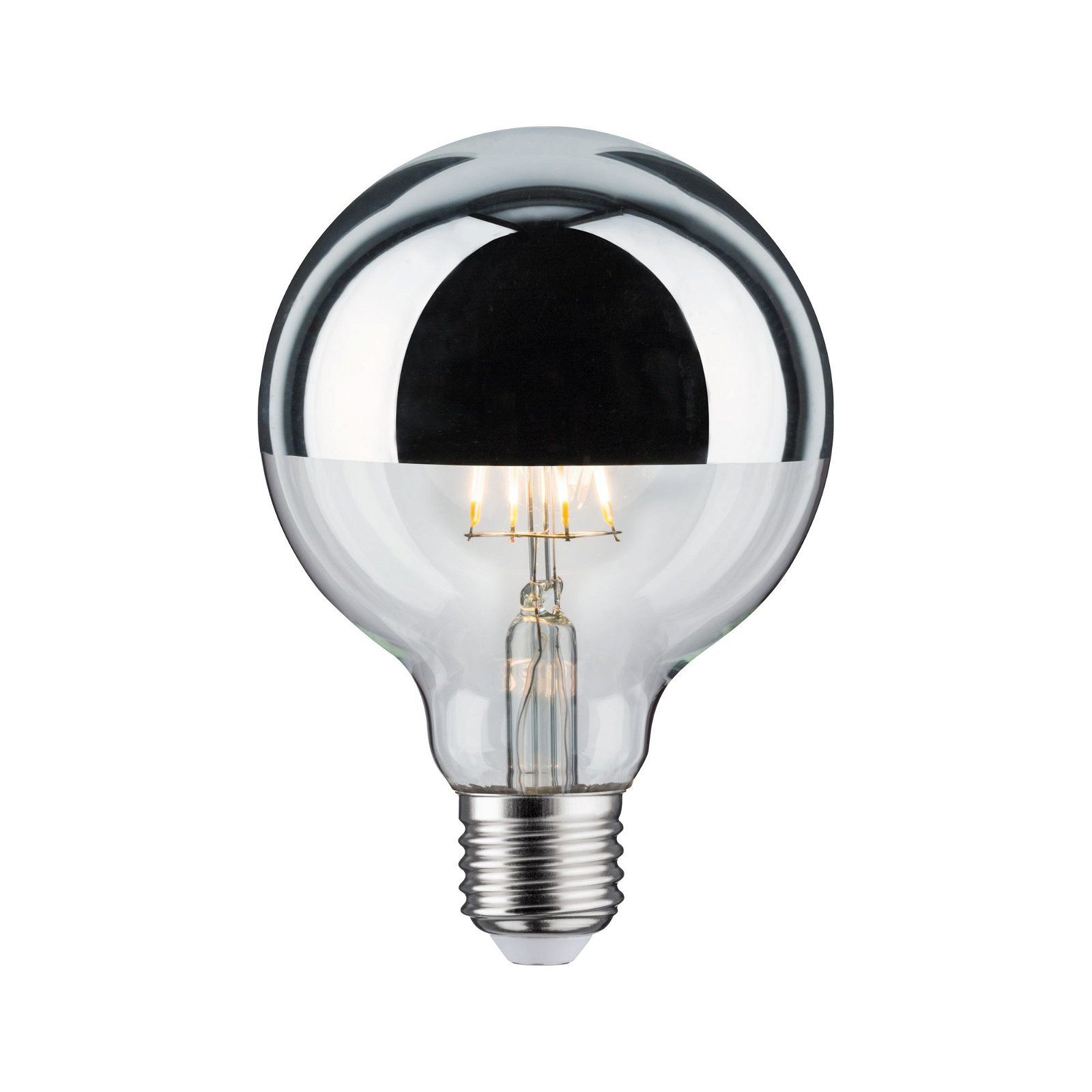 Paulmann Led-verlichting 230V Globe G95 600lm 6,5W 2700K zilverkleur (1 stuk)