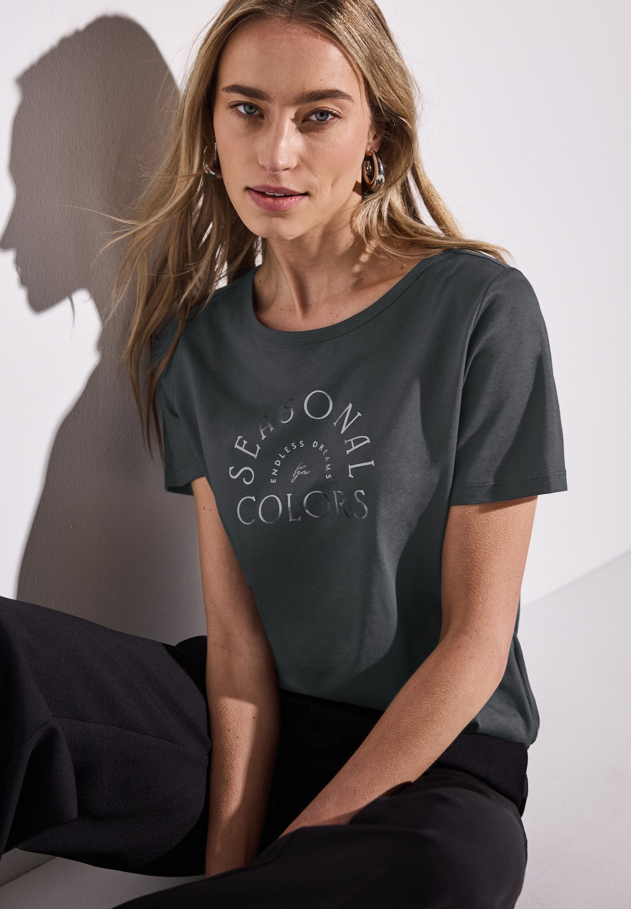 STREET ONE T-shirt met tekst
