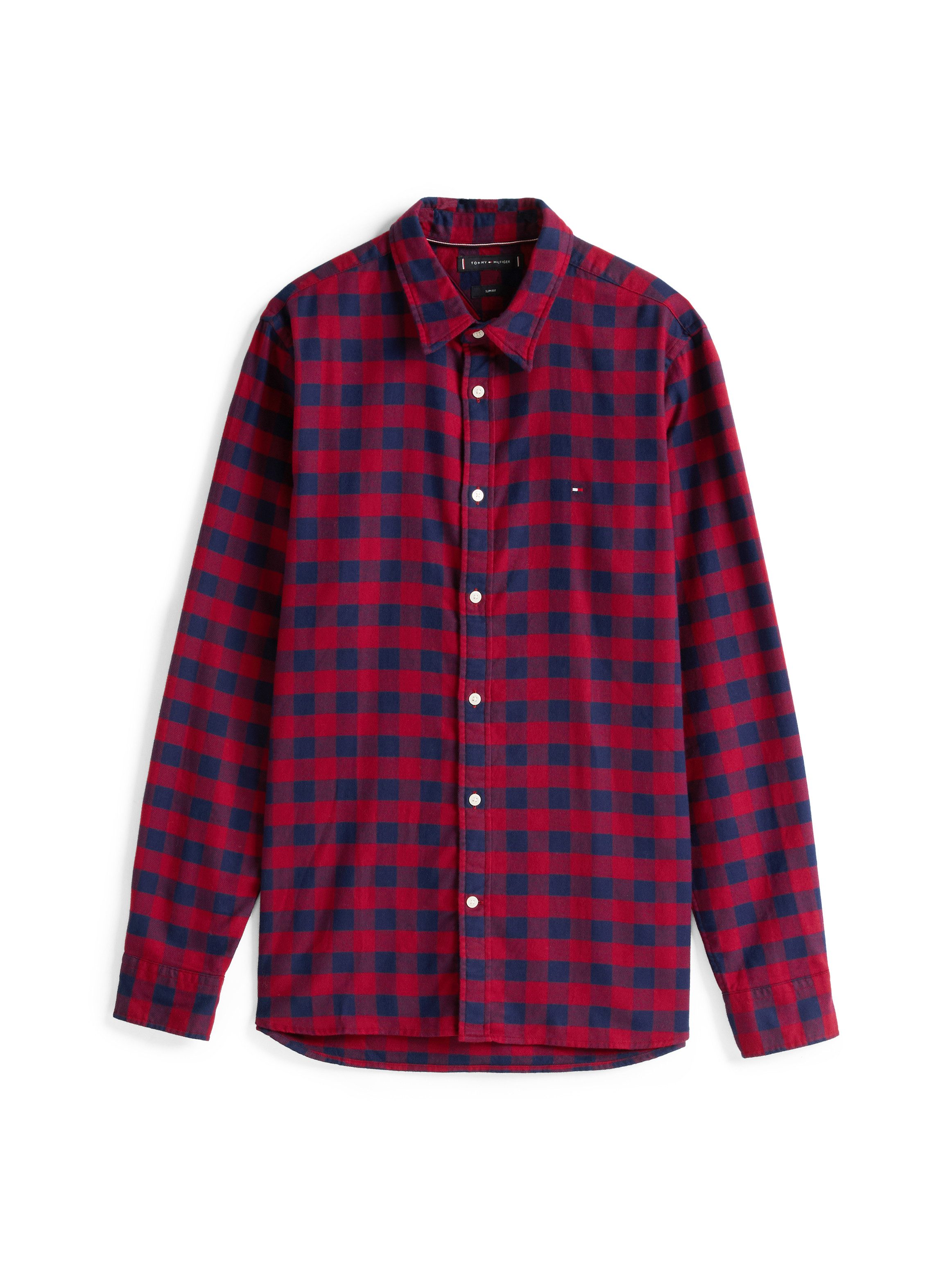 Tommy Hilfiger Overhemd met lange mouwen BRUSHED GINGHAM SF SHIRT