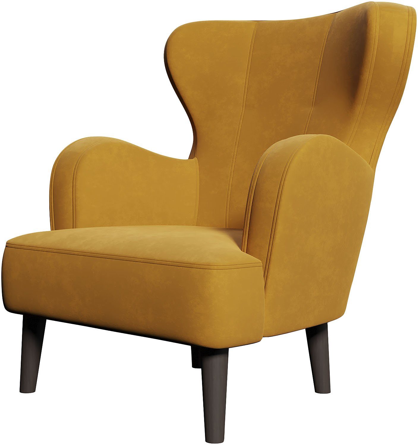 Home affaire Fauteuil Sicilia moderne oorfauteuil/vleugelstoel