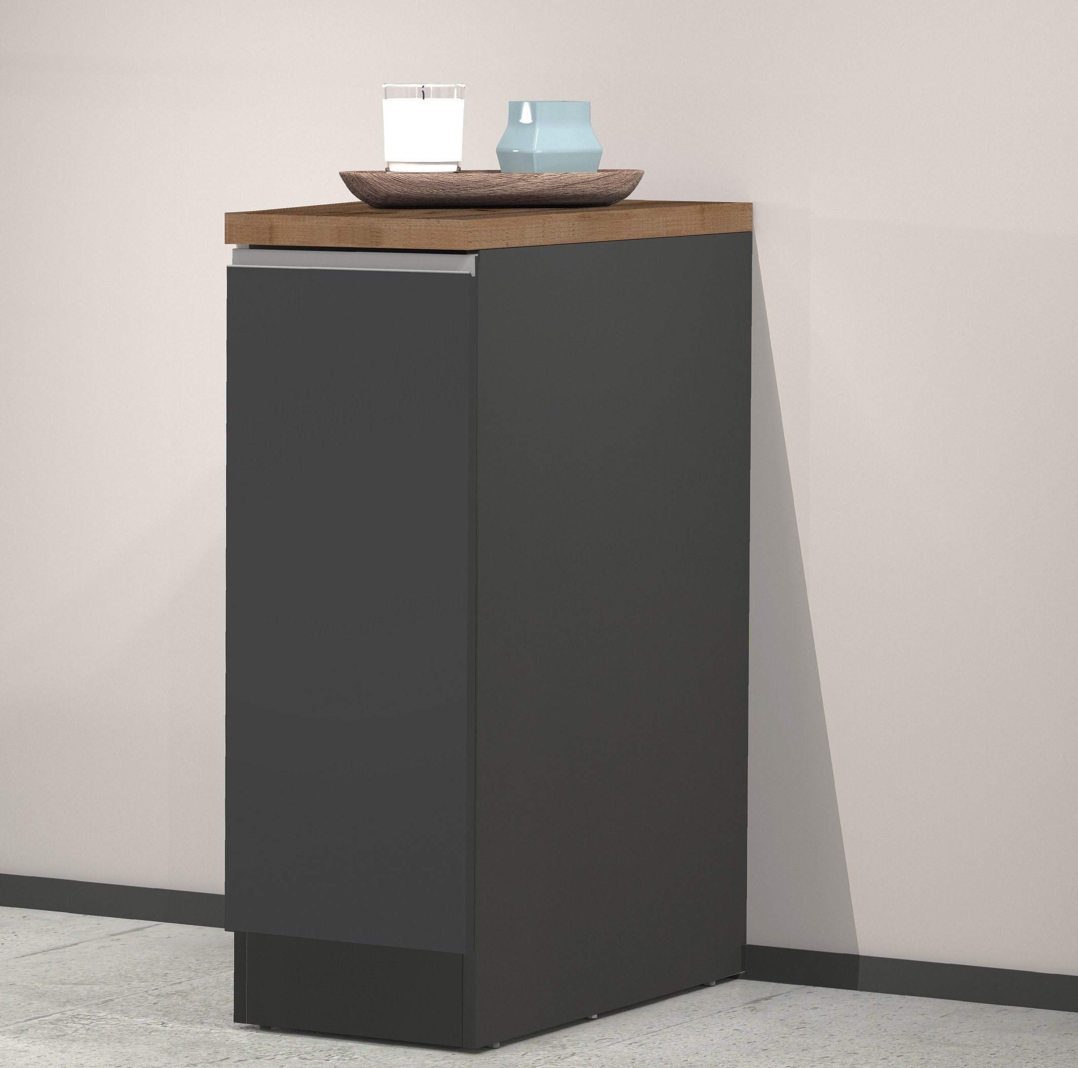 Kochstation Apothekerskast KS-Sole, apothekerskast Breedte/hoogte 30/85 cm, aanbouw en onderbouw mogelijk