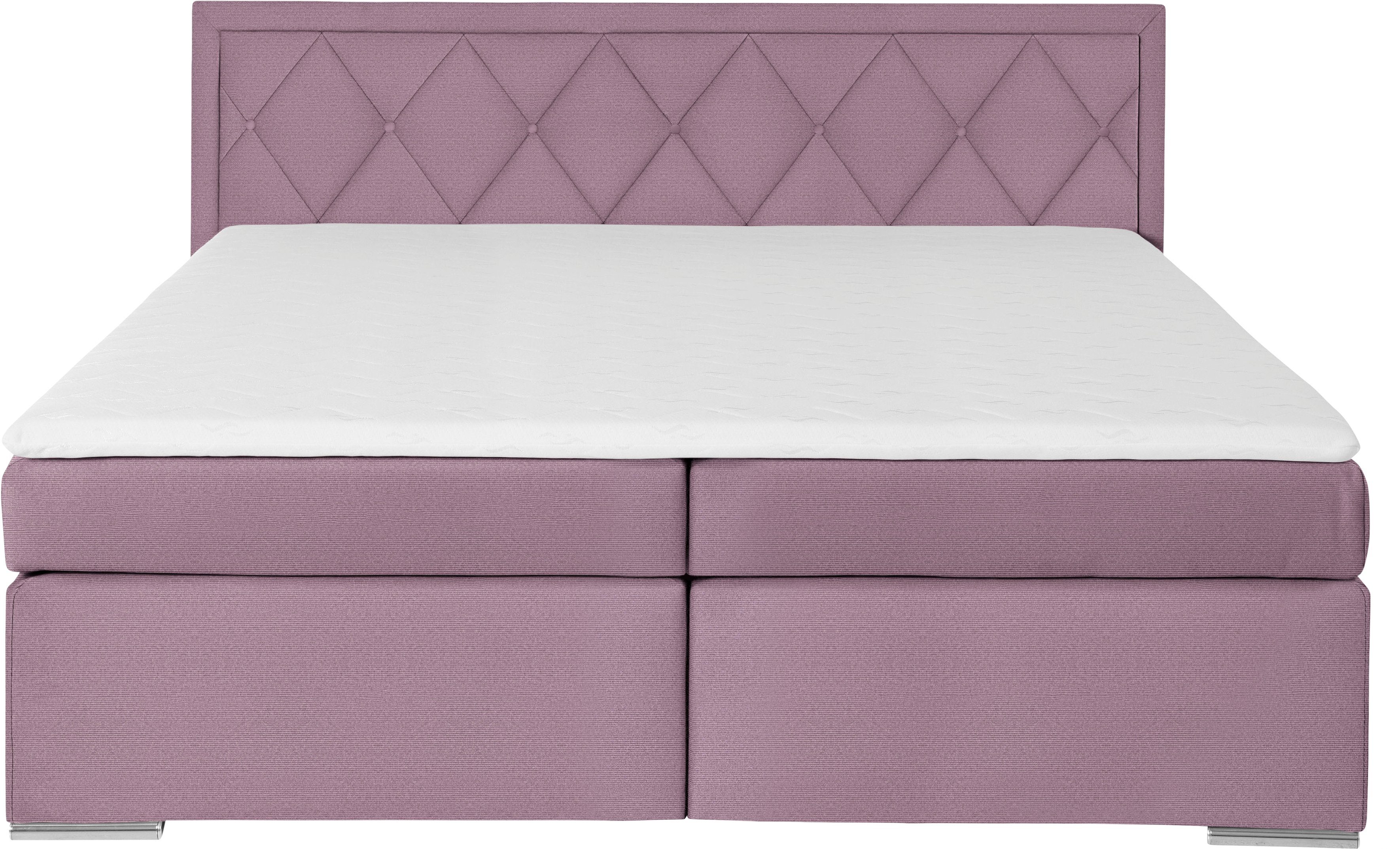 Leonique Boxspring Alfie, bestseller, optioneel met bedlade met capitonnage in het hoofdbord, h2, h3 en h4 ter keuze