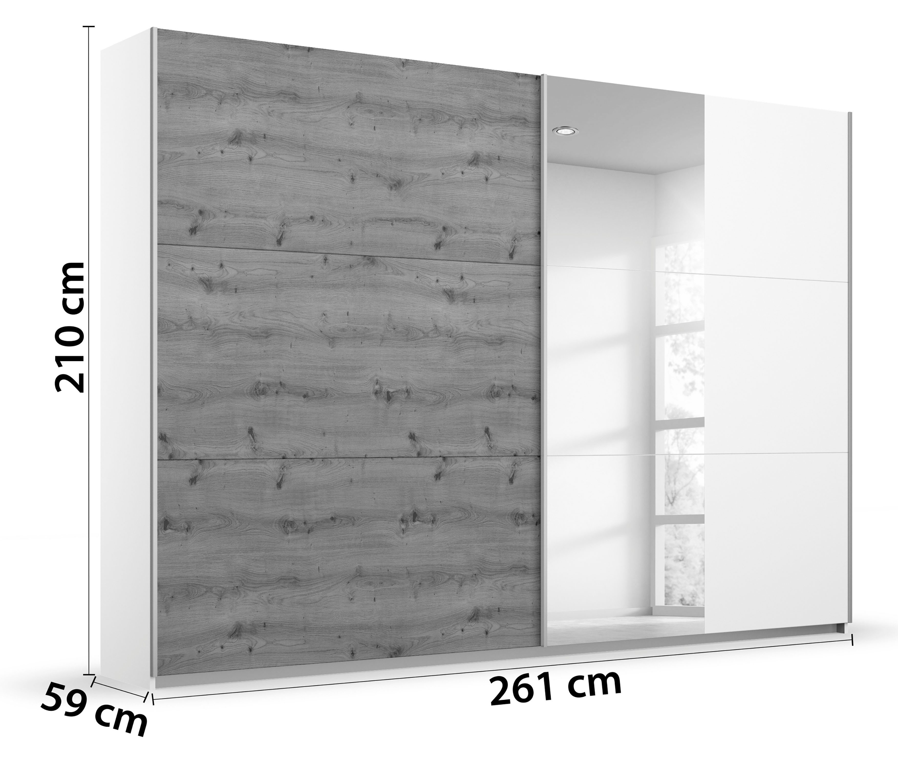 rauch Schuifdeurkast Kledingkast garderobe TOPSELLER AURELIO met 3 uitrustingsvarianten 3 verschillende uitrustingsvarianten handgrepen van metaal made in germany