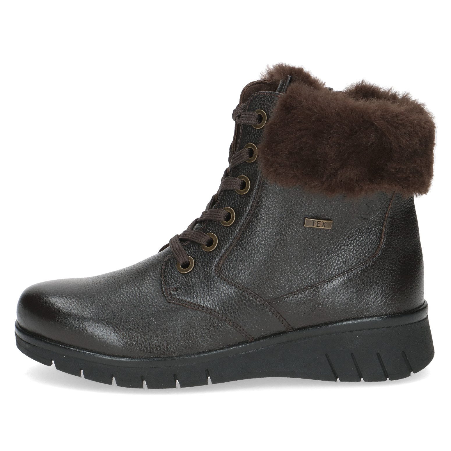 Caprice Winterlaarzen , sleehak, veterschoenen, veterschoen enkellaars in breedte h (zeer breed)