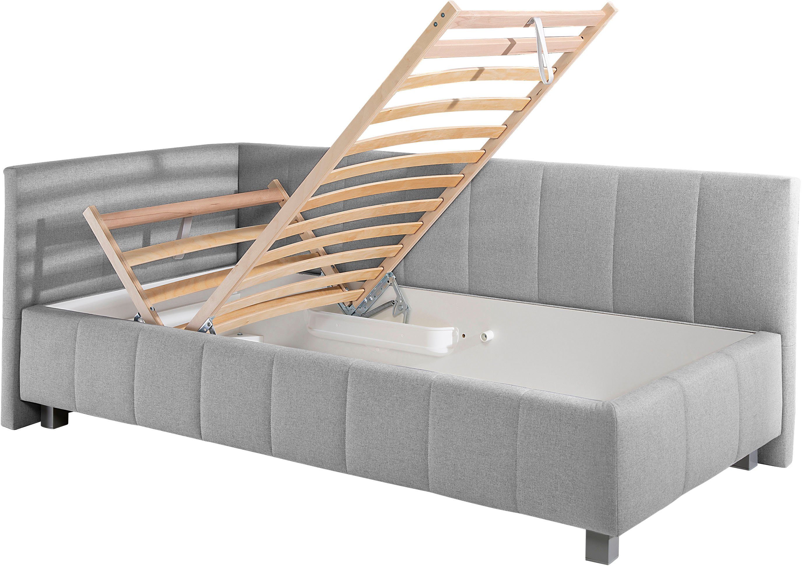 Maintal Bed Mailo met hoofdbord & bedkist, 3 breedten, binnenvering- of bonell-matras