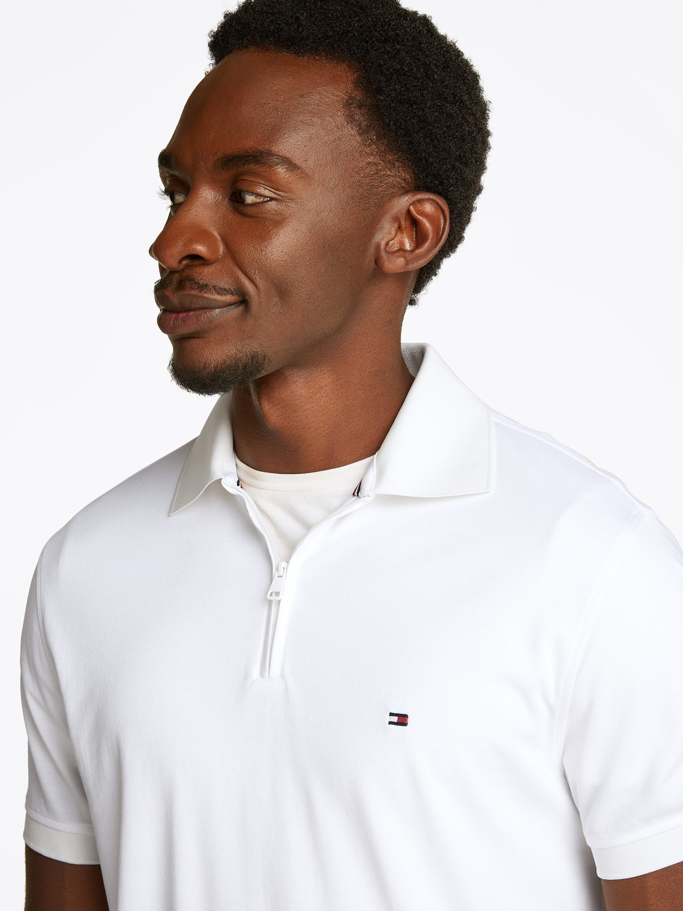 Tommy Hilfiger Poloshirt PERFORMANCE OXFORD ZIP REG POLO