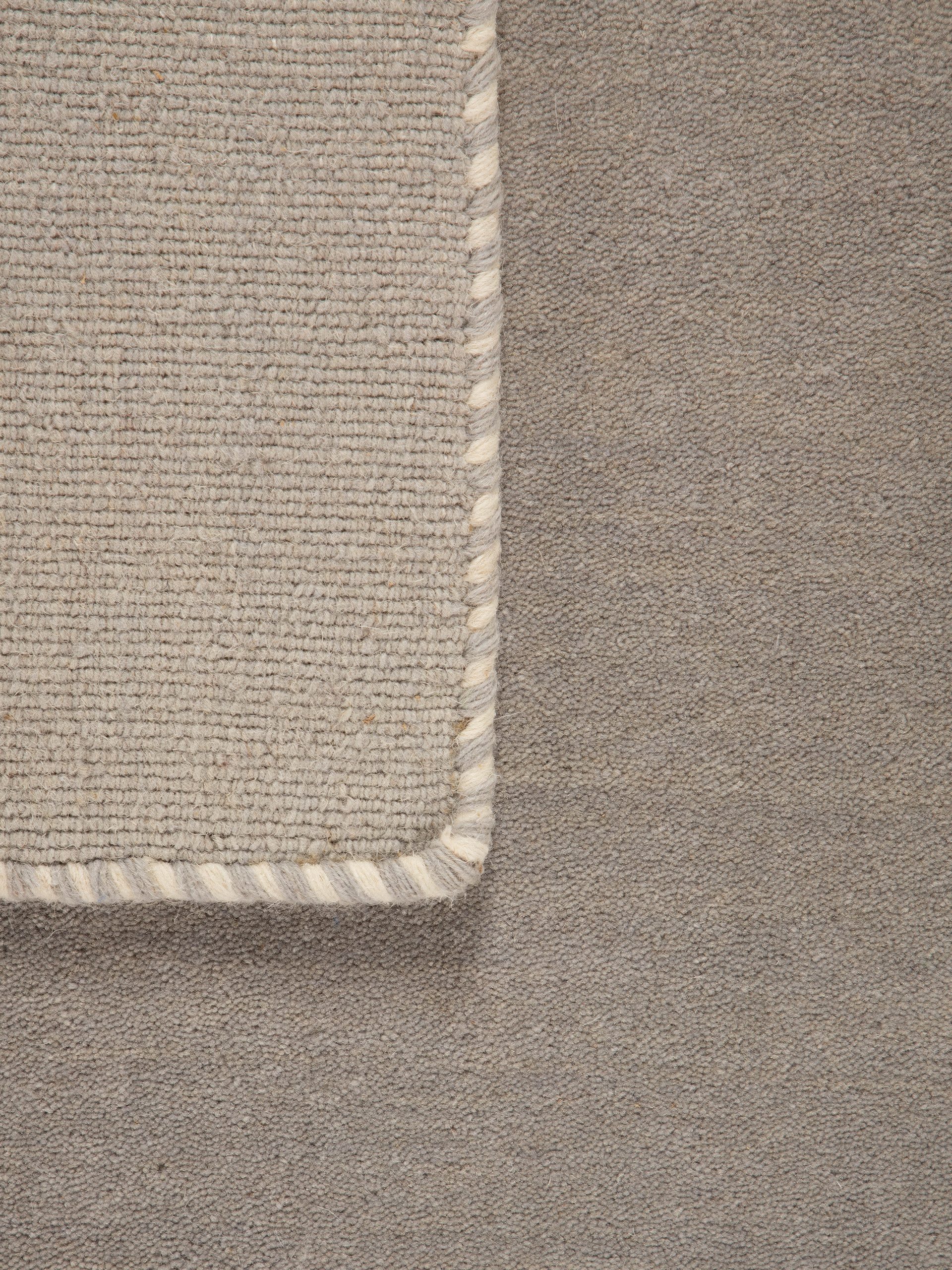 carpetfine Wollen kleed Gabbeh Lola Uni met natuurlijk plantaardig materiaal handgeweven, ook in rond