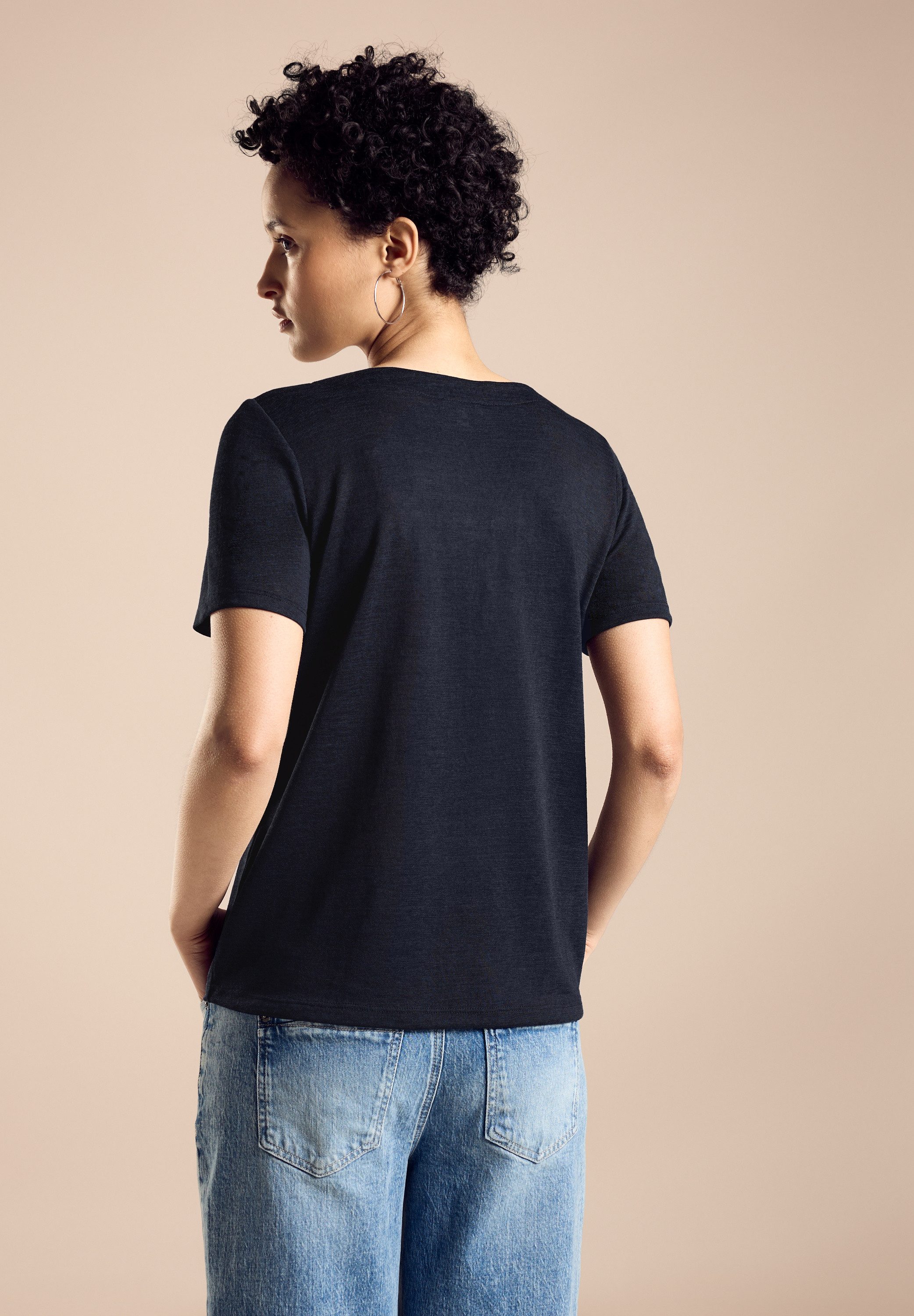 STREET ONE T-shirt met viscose