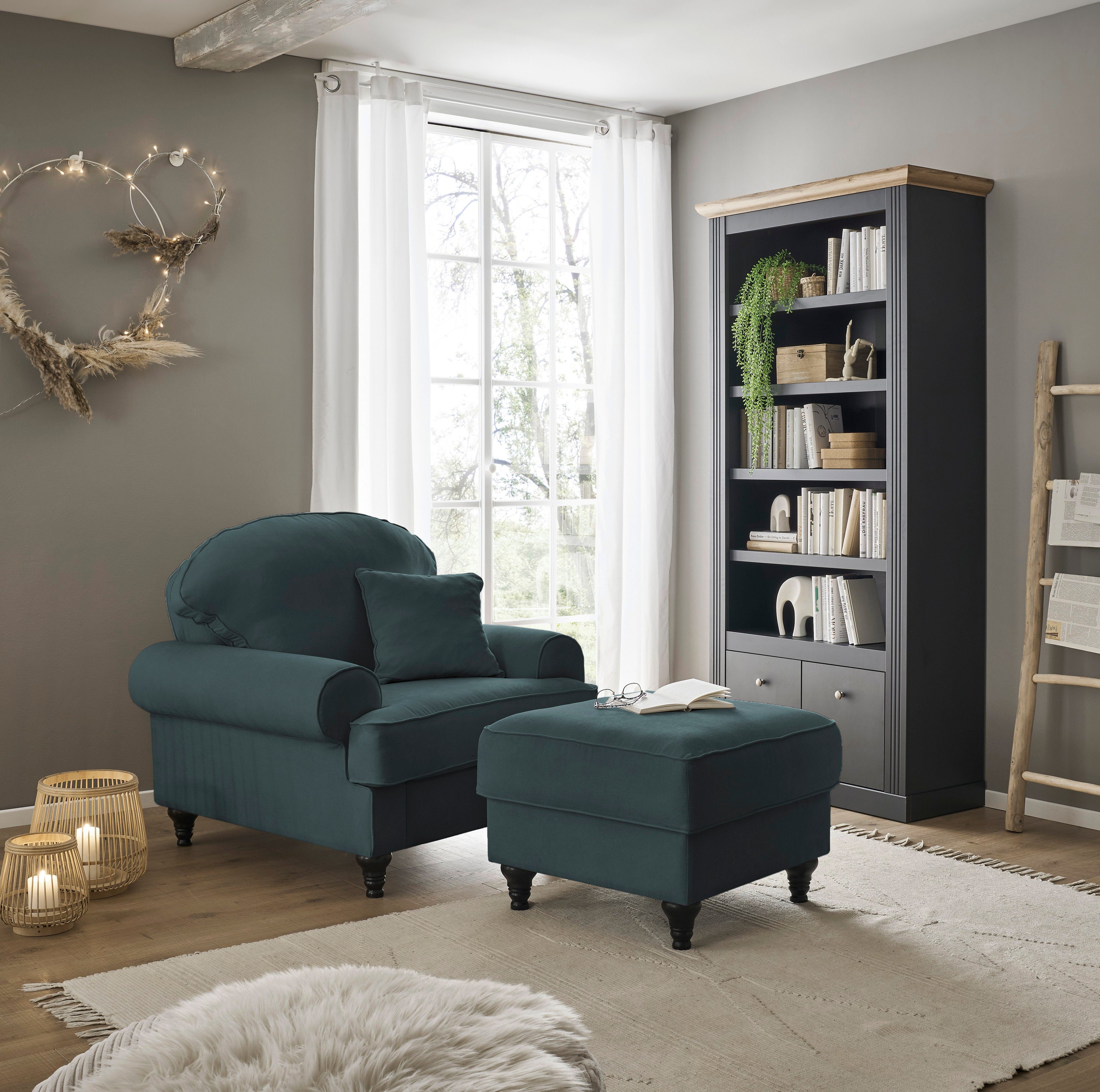 Home affaire Fauteuil Westminster met binnenveringsinterieur (set, 2 stuks)