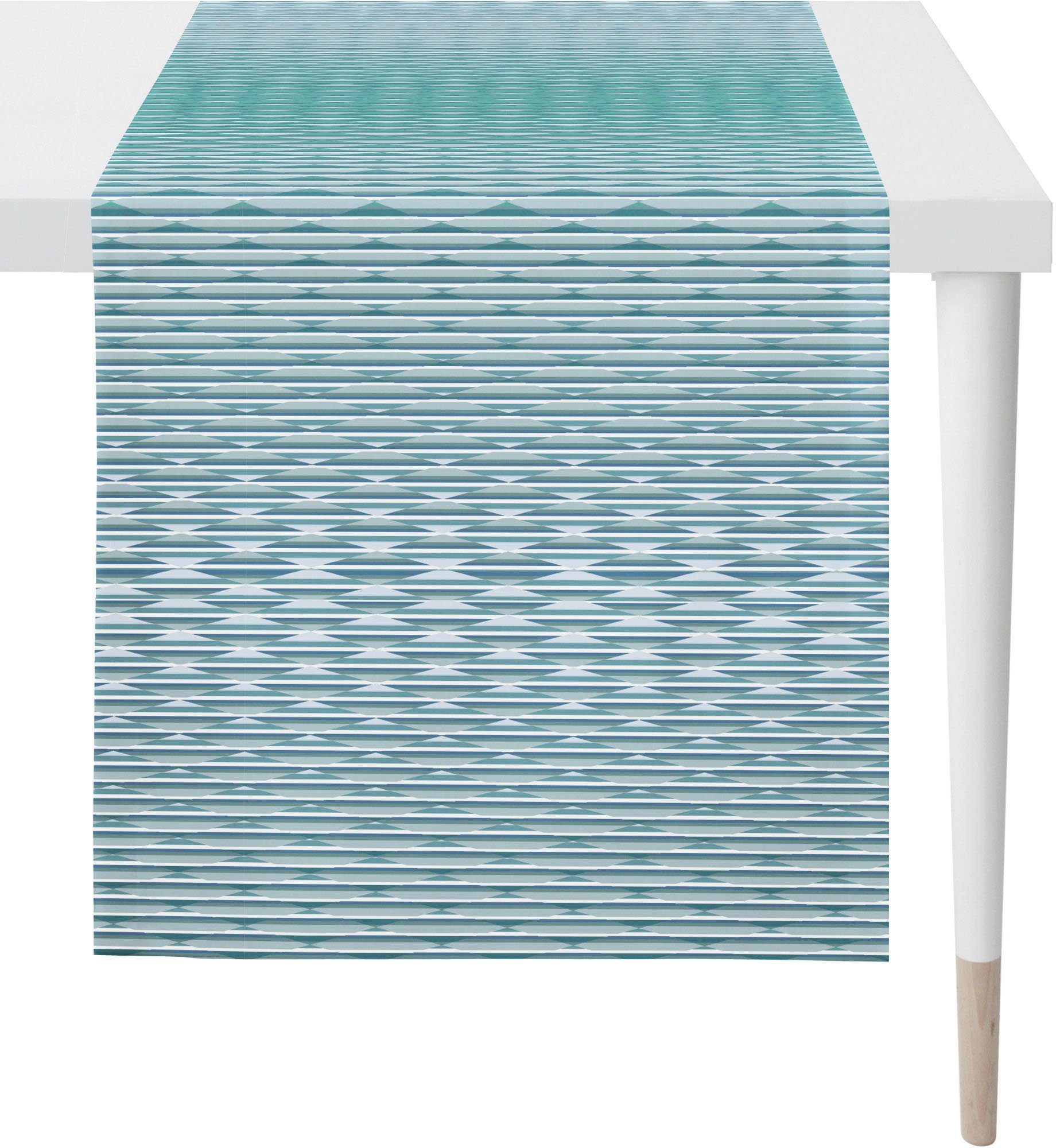 APELT Tafelloper 3909 OUTDOOR, zomerdecoratie, zomer (1 stuk) tafelkleden blauw