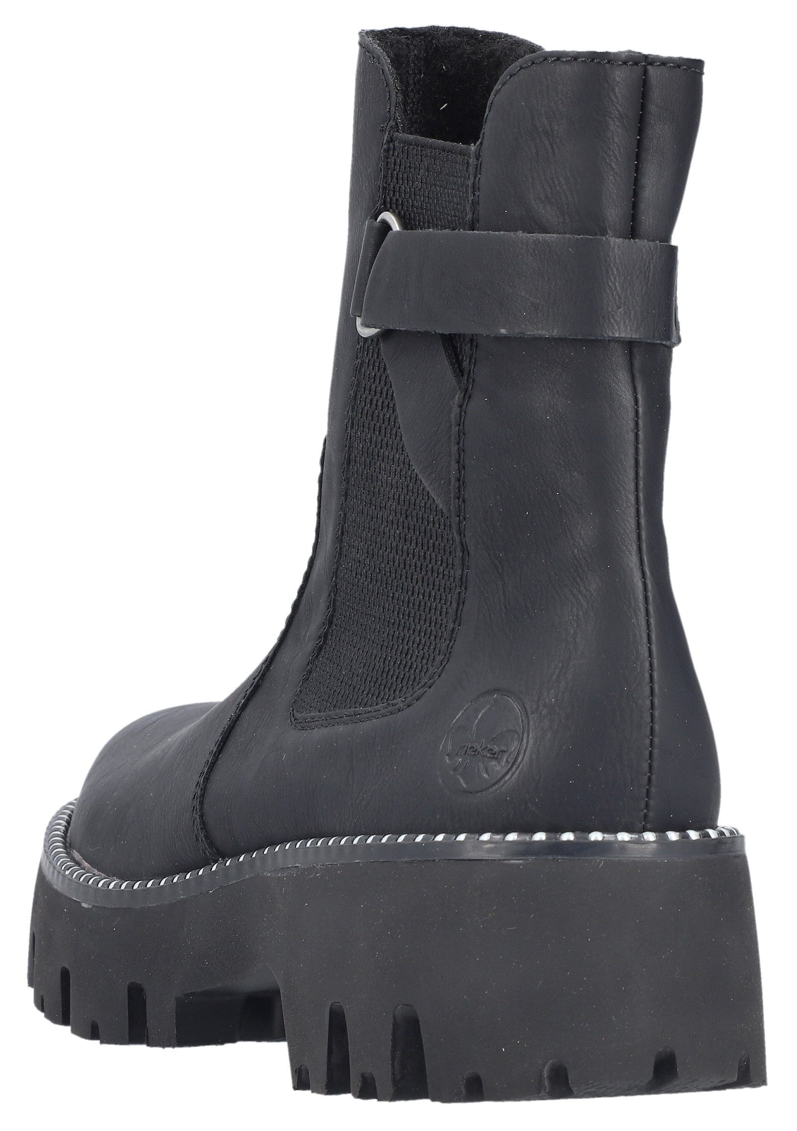 Rieker Chelsea-boots , instappers, enkellaars, plateau, met binnenrits