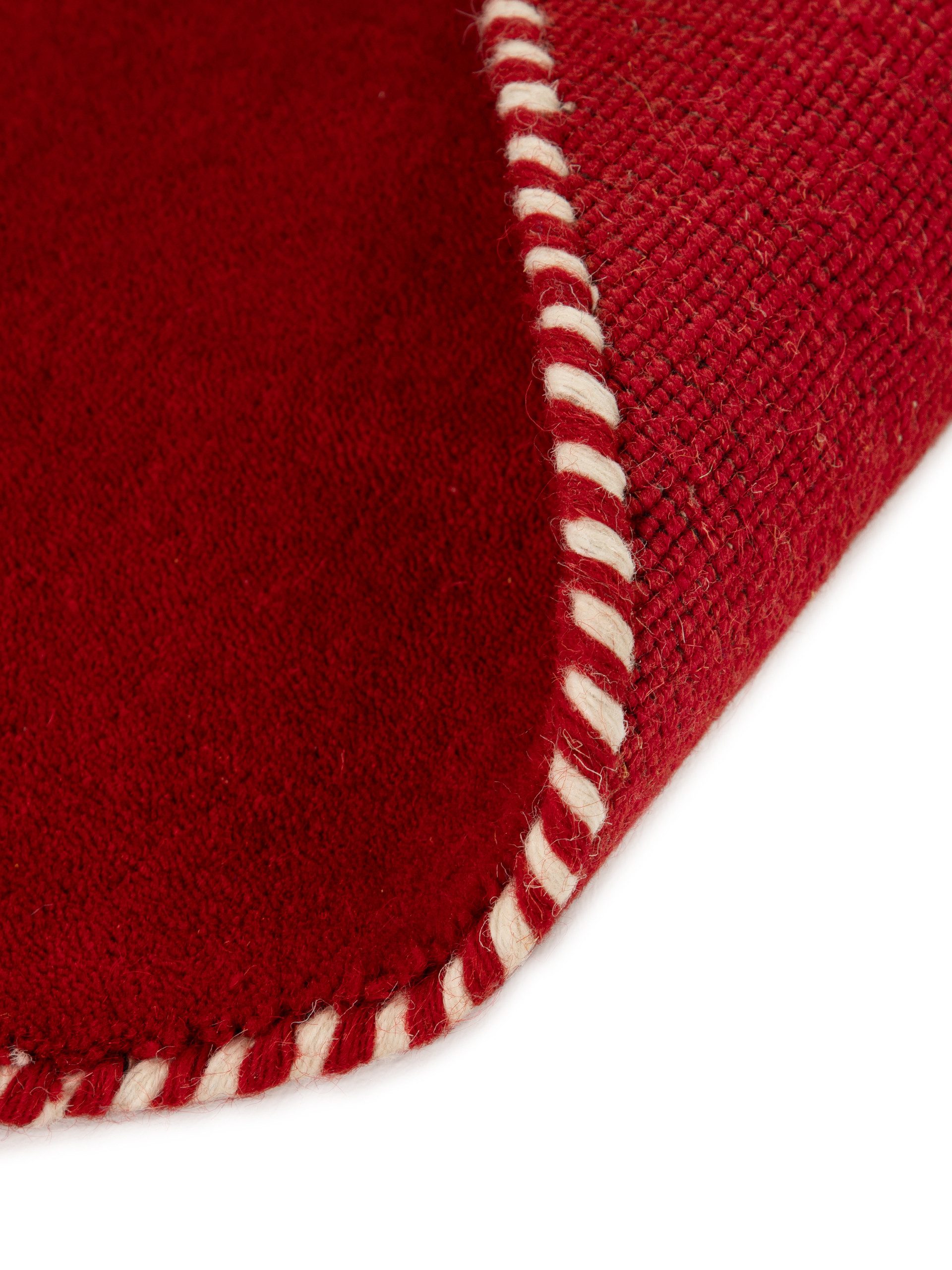carpetfine Wollen kleed Gabbeh Lola Uni met natuurlijk plantaardig materiaal handgeweven, ook als loper