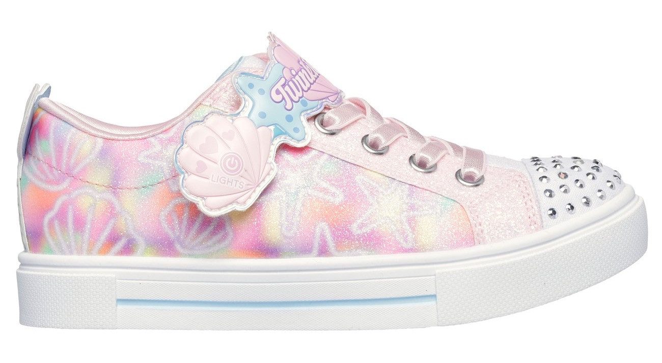Skechers Sneakers TWINKLE SPARKS , blink-instapschoen met glitters + strass, maat sjabloon te downloaden