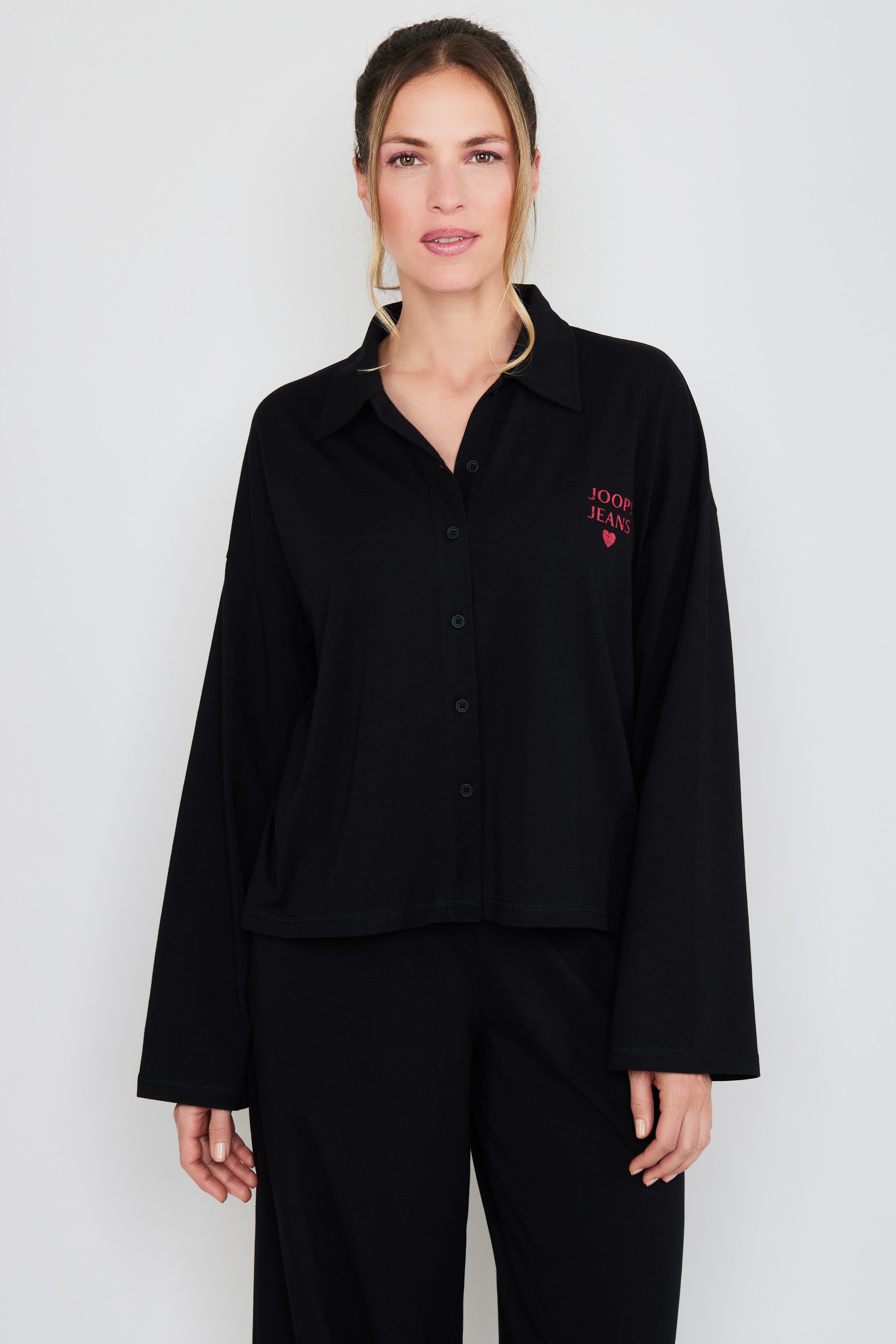 OTTO Pyjama top After Dark (JOOP! Jeans) dames pyjama's maat S zwart