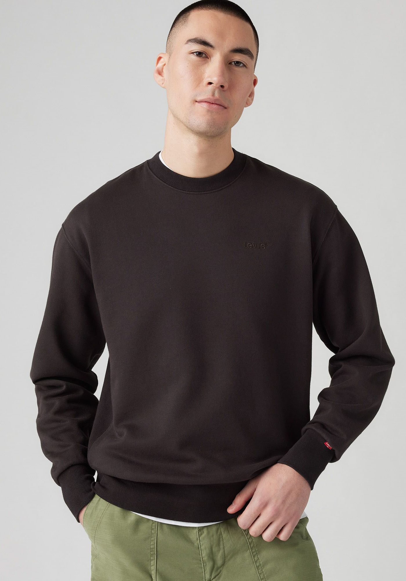 Levi's® Sweatshirt AUTHENTIC CREW met geborduurd logo