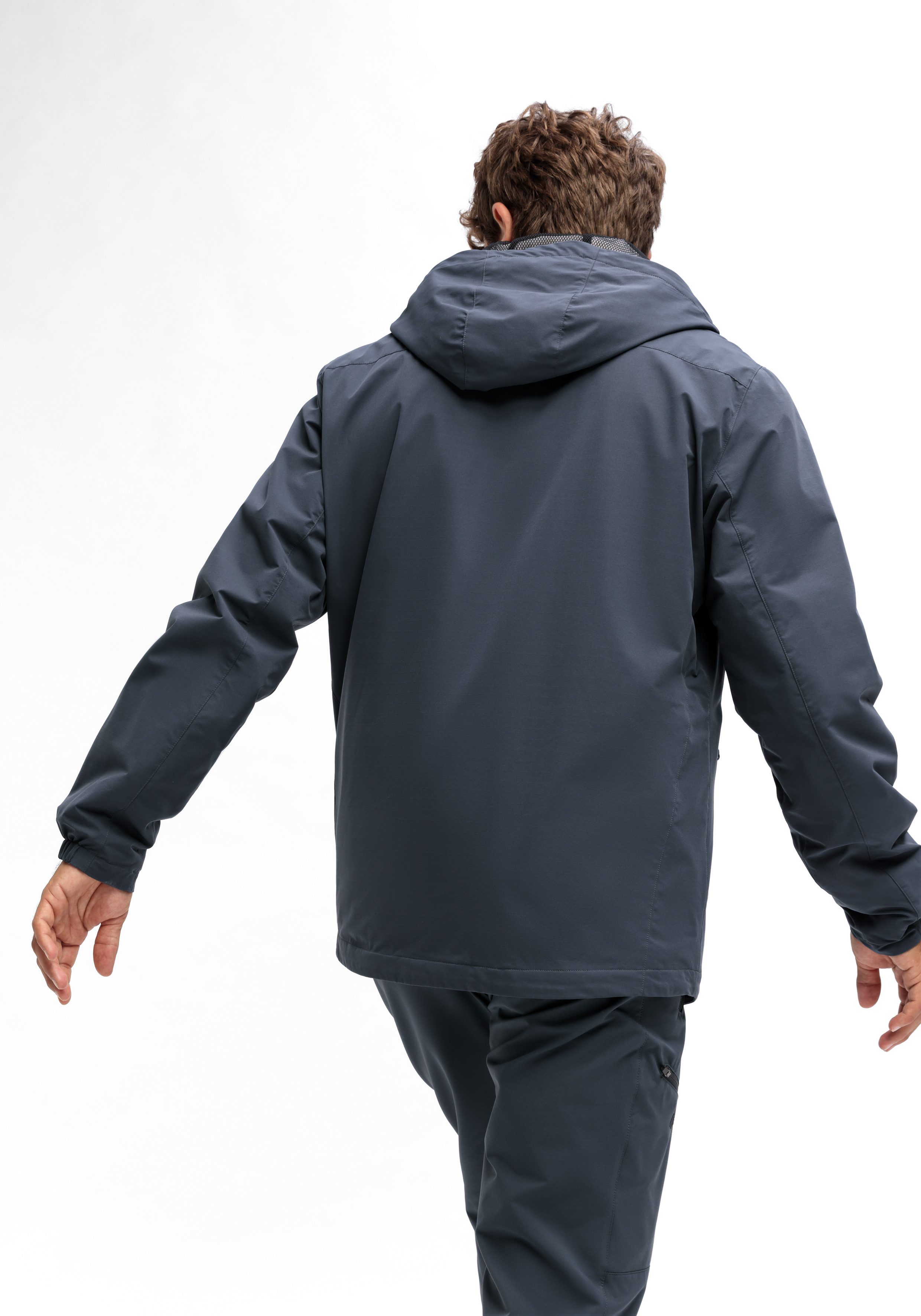 Maier Sports Outdoorjack ArorA Loop M Heren jacke waterdicht, functionele jas met 3 buitenzakken + binnenzak