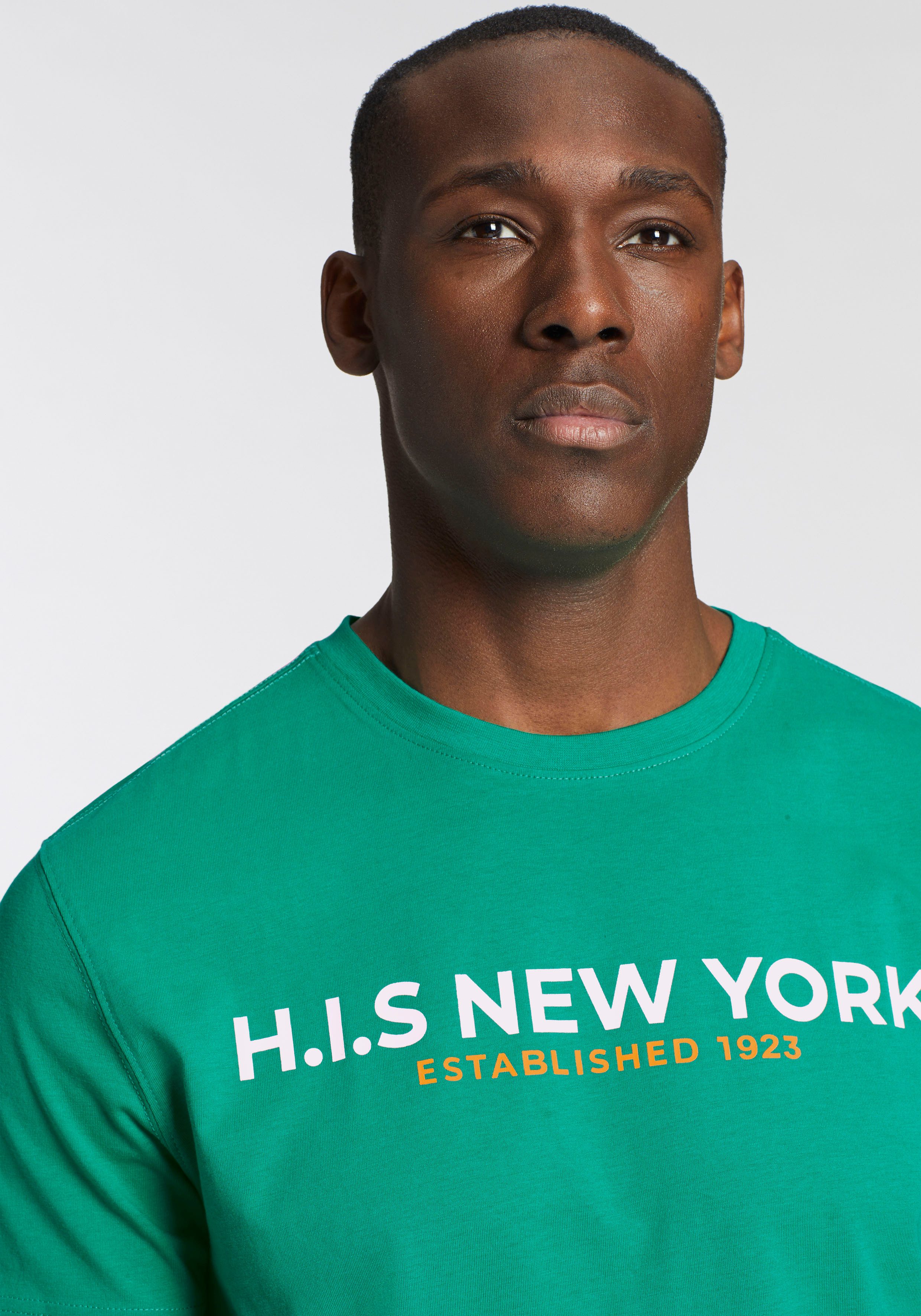 H.I.S T-shirt Met grote frontprint