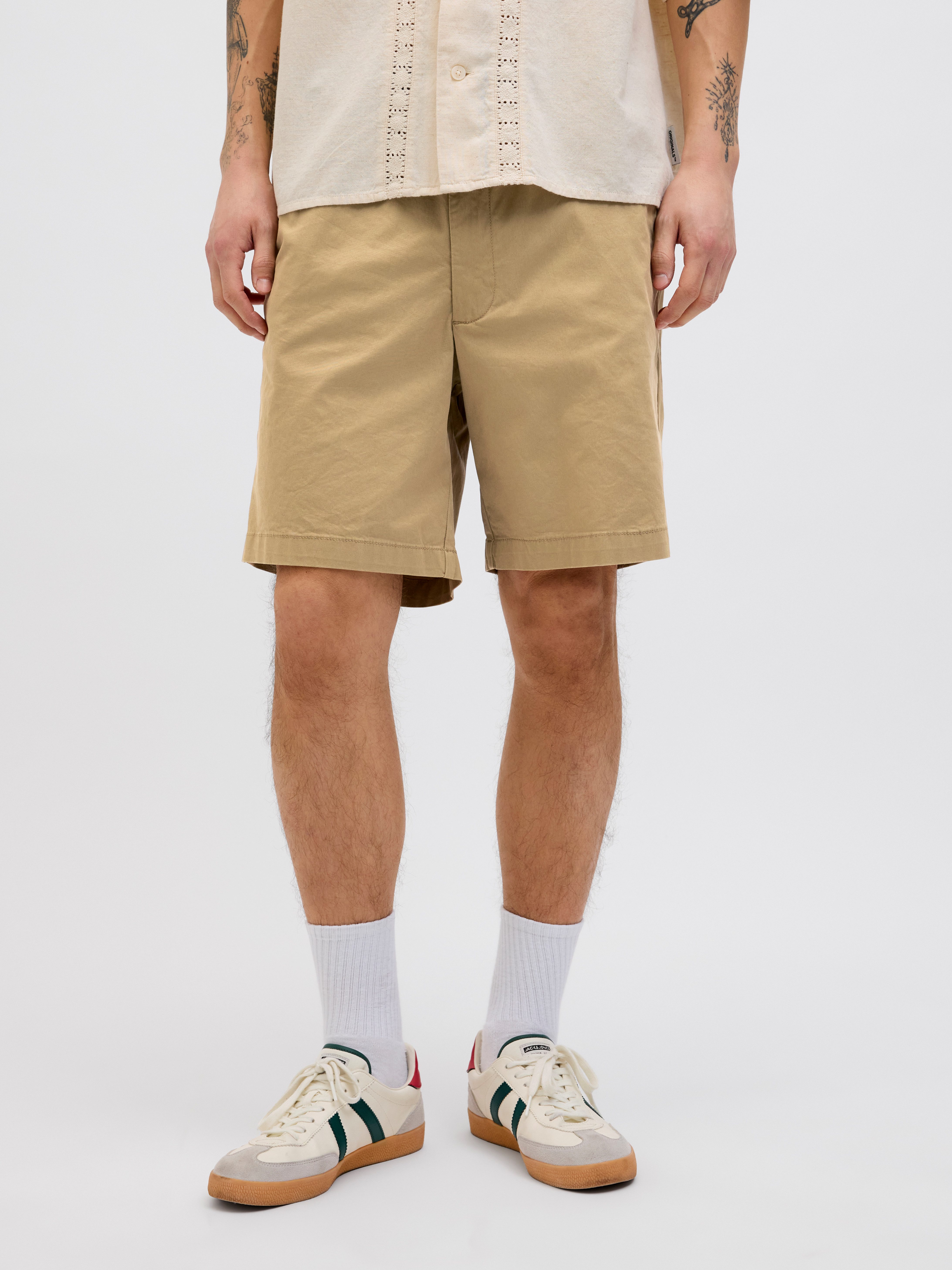 Jack & Jones Short JPSJAIDEN CAMPAIGNHYBRIDJOGGERSHORT MID heren bermuda broeken maat L bruin