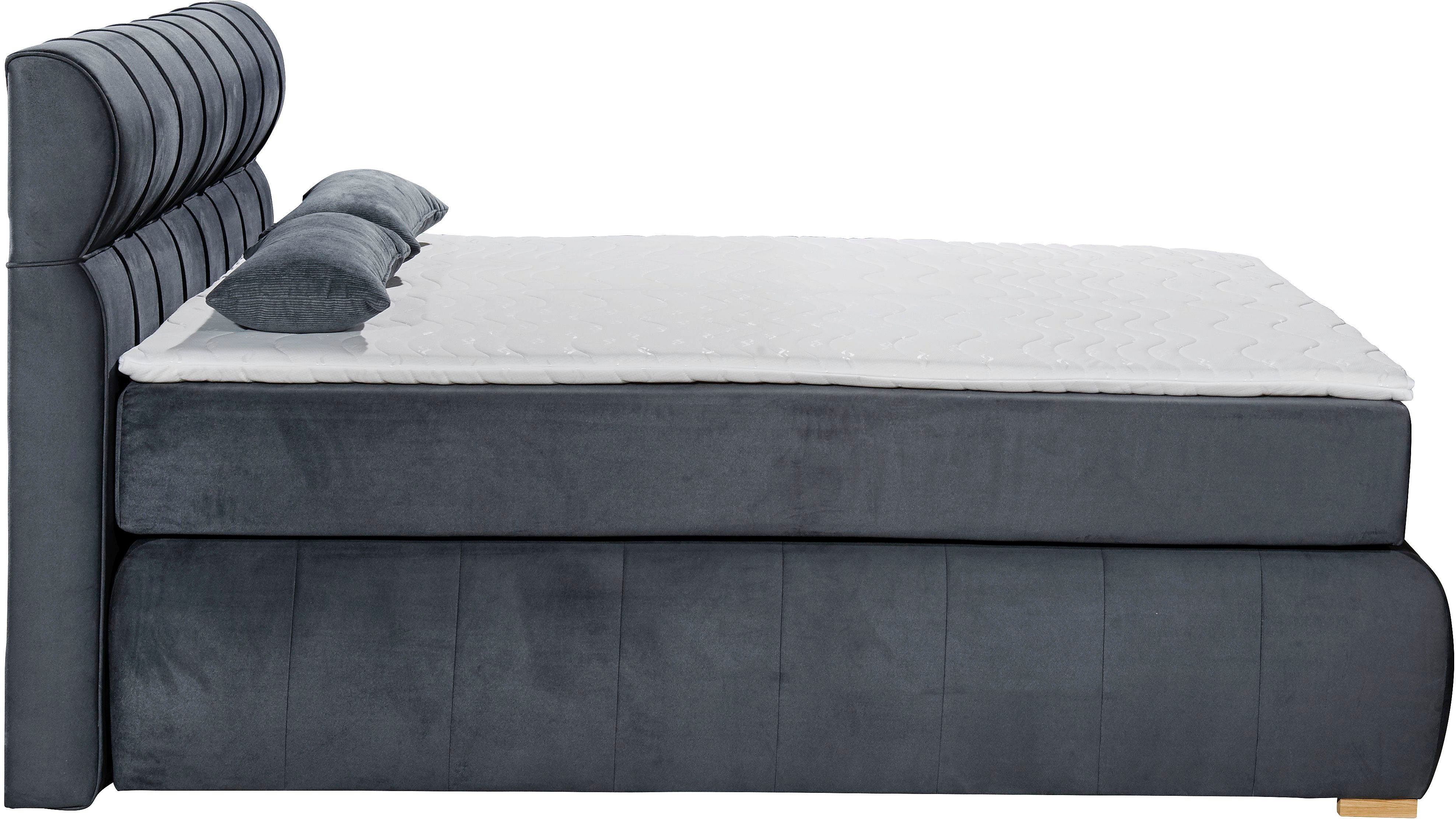 Places of Style Boxspring Felicia in h4, incl. matrastopper en bedbox