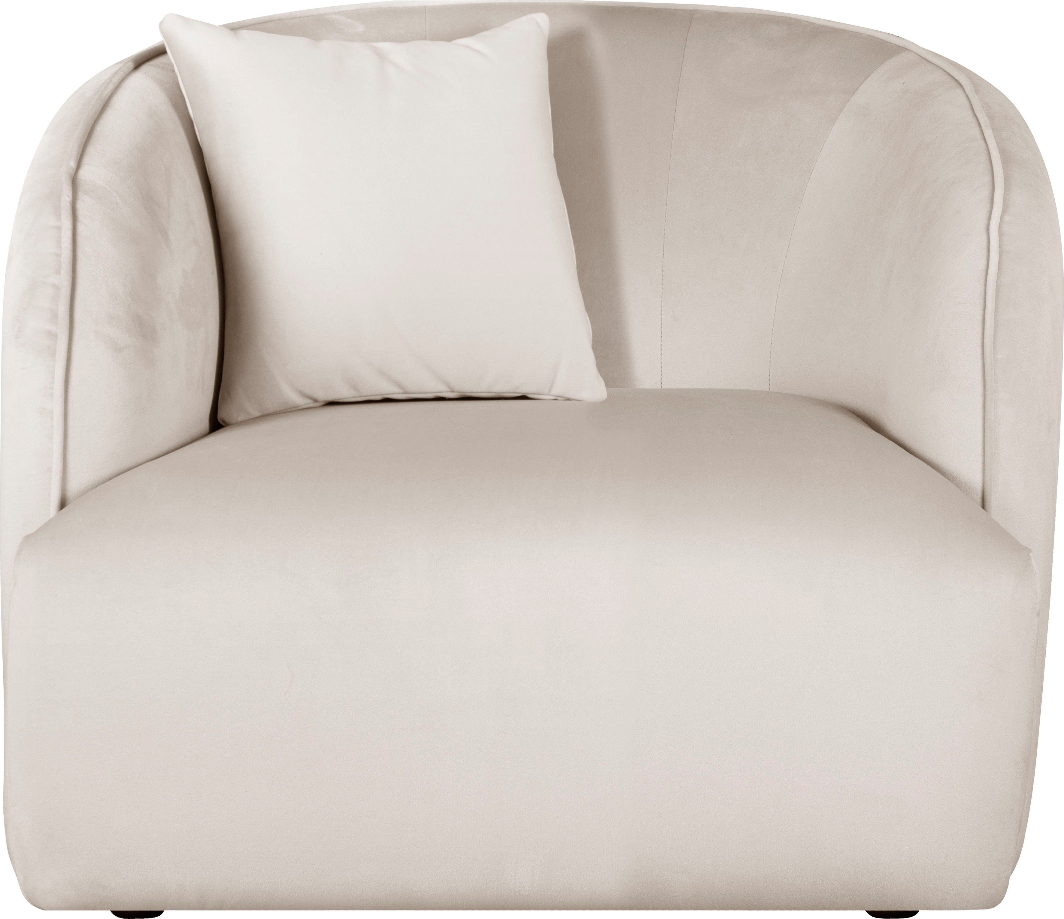 andas Fauteuil Kreukelzone ook met bouclé-bekleding