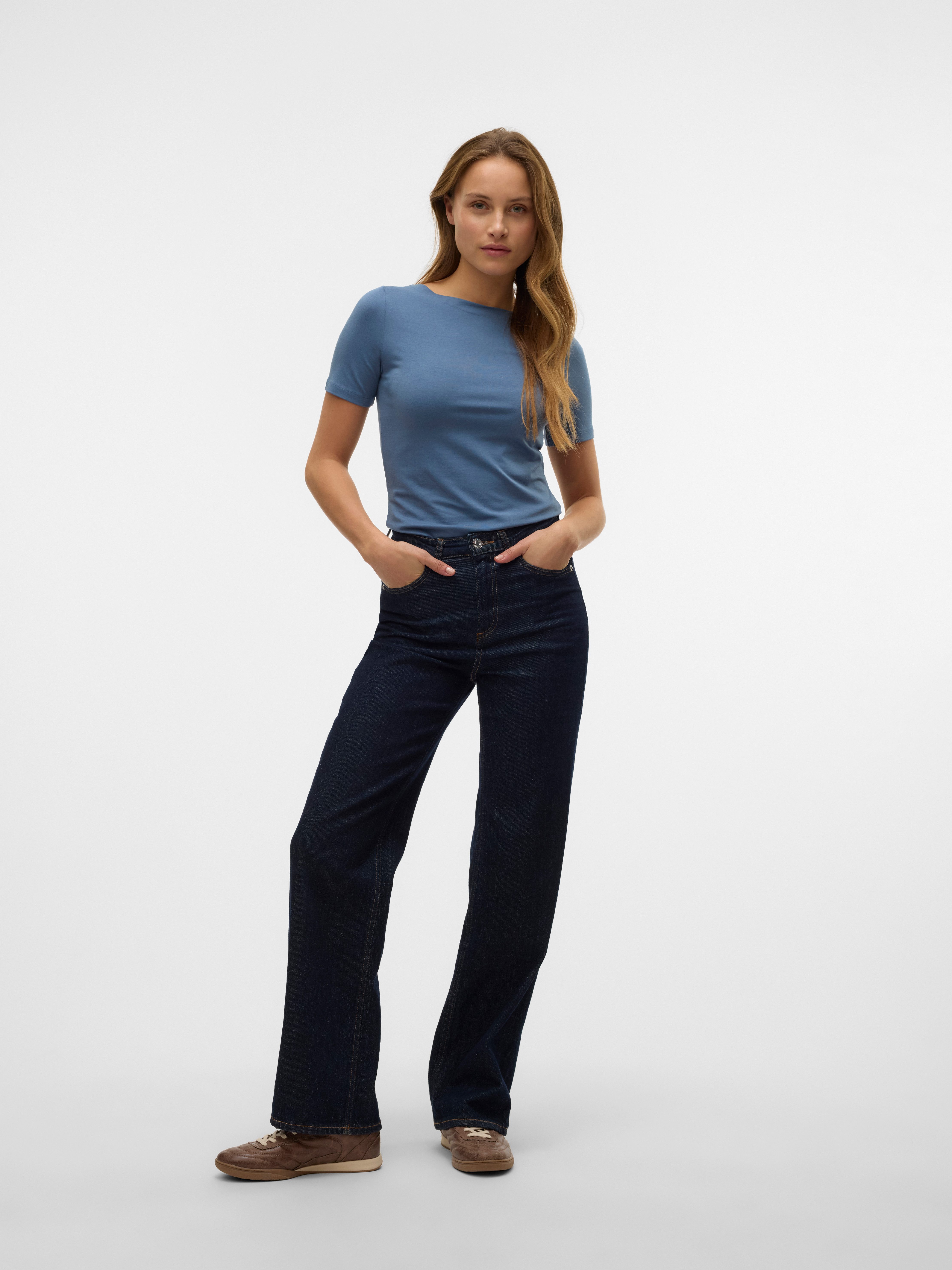 Vero Moda Shirt met korte mouwen VMPANDA MODAL S S TOP NOOS
