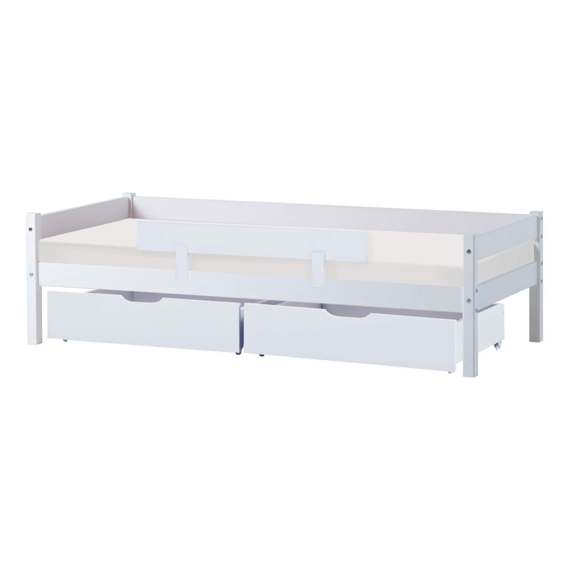 Lüttenhütt Kinderbed ECO One Kinderbed met valbeveiliging, met 2 laden