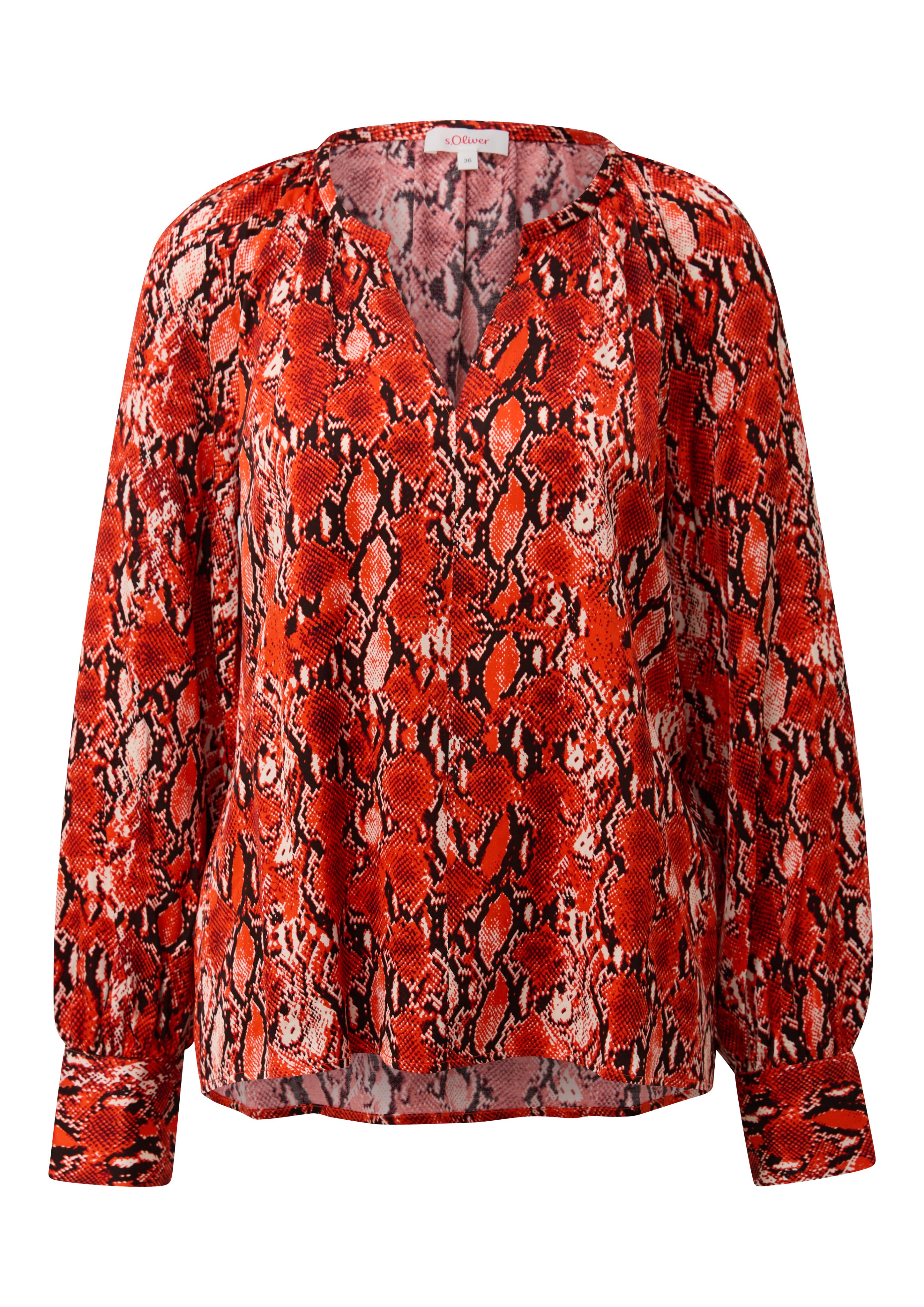 s.Oliver Blouse met lange mouwen met print all-over