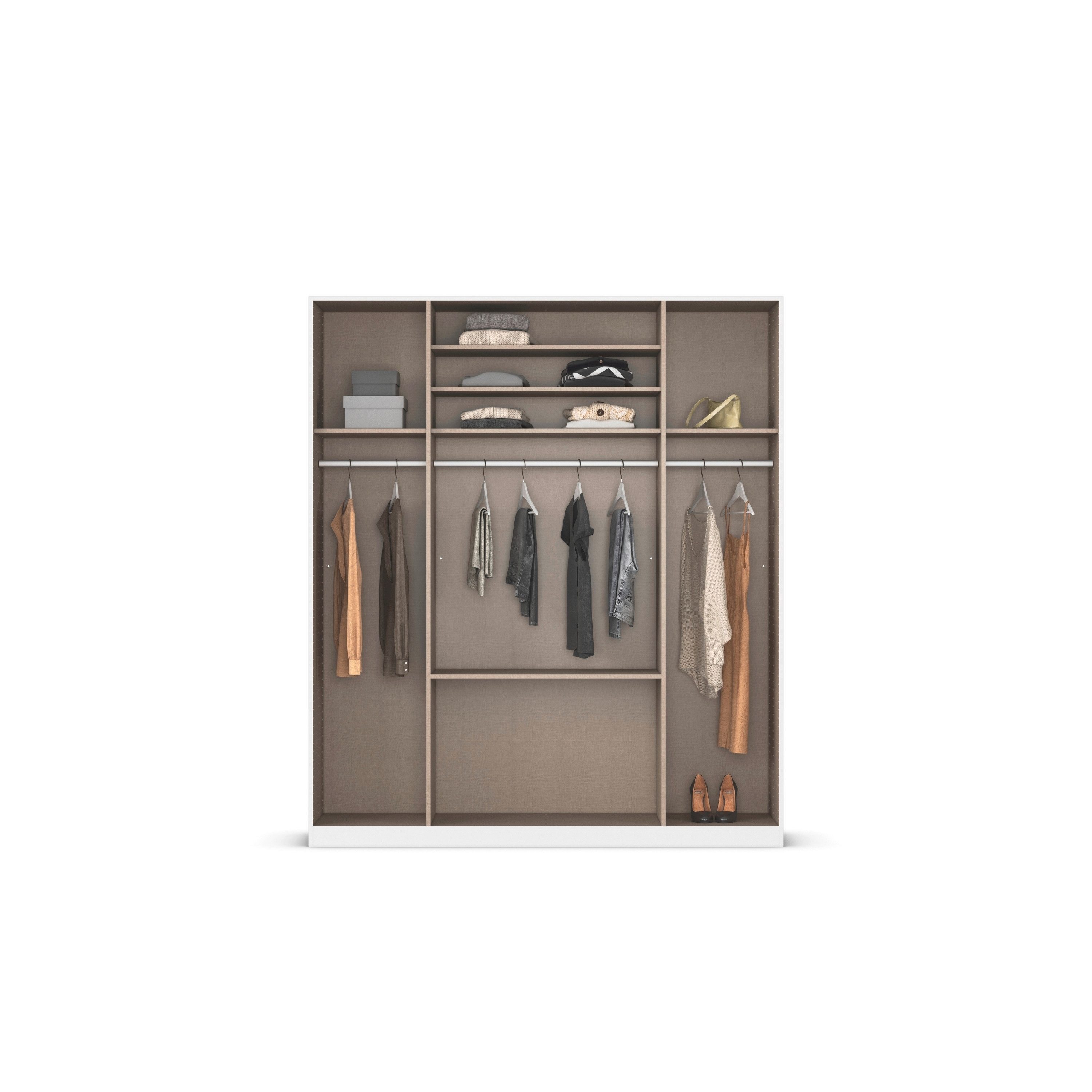 rauch Draaideurkast Kledingkast kast garderobe AGORDO met decor- of hoogglansfront